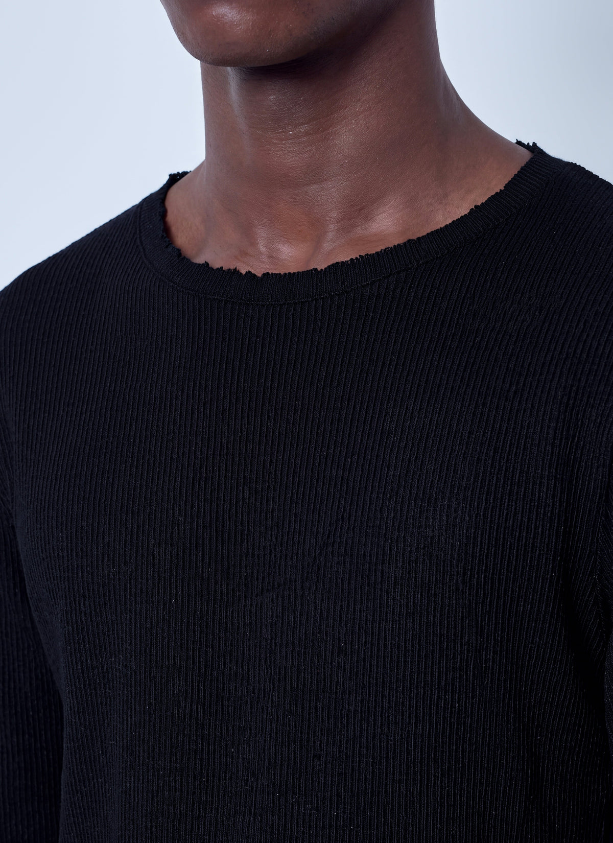 Elongated longsleeve top