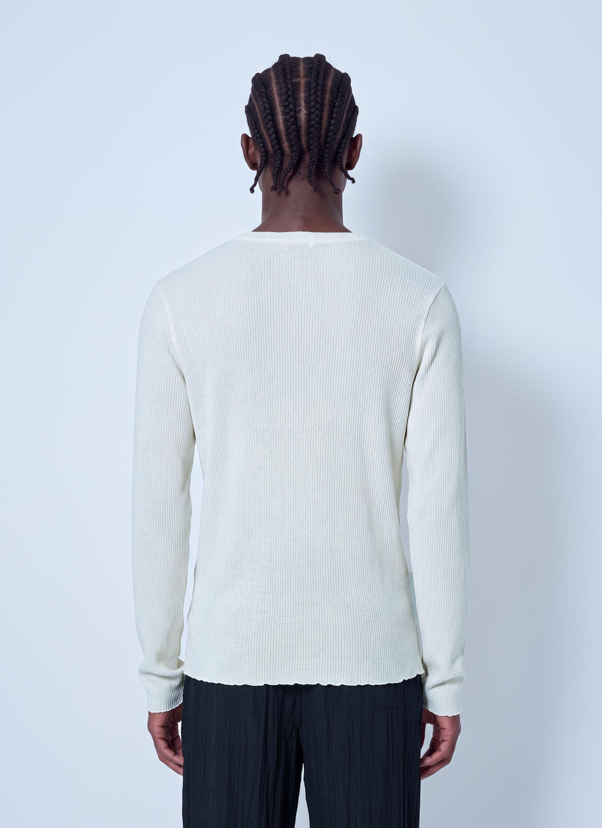 Elongated longsleeve top