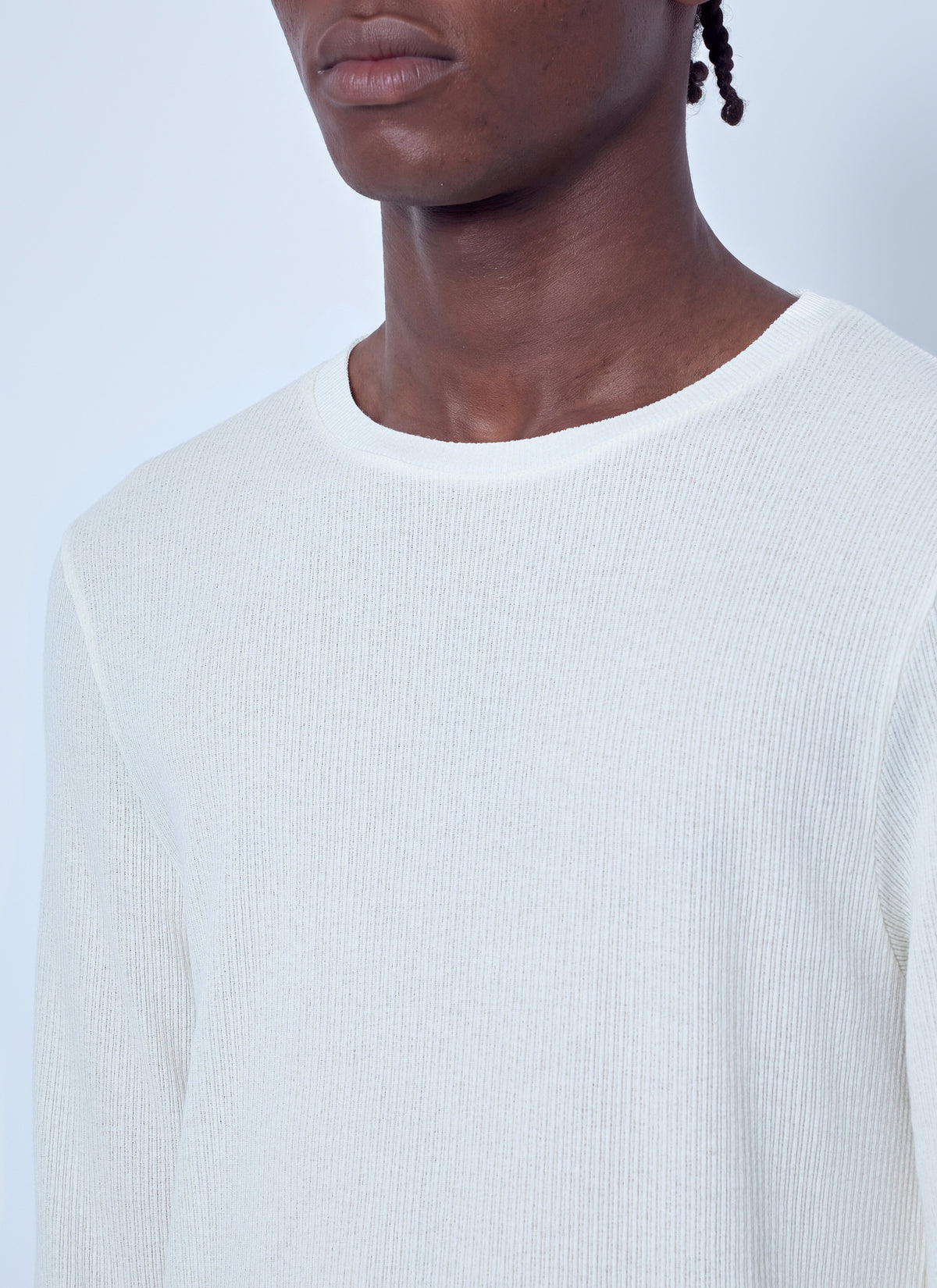Elongated longsleeve top