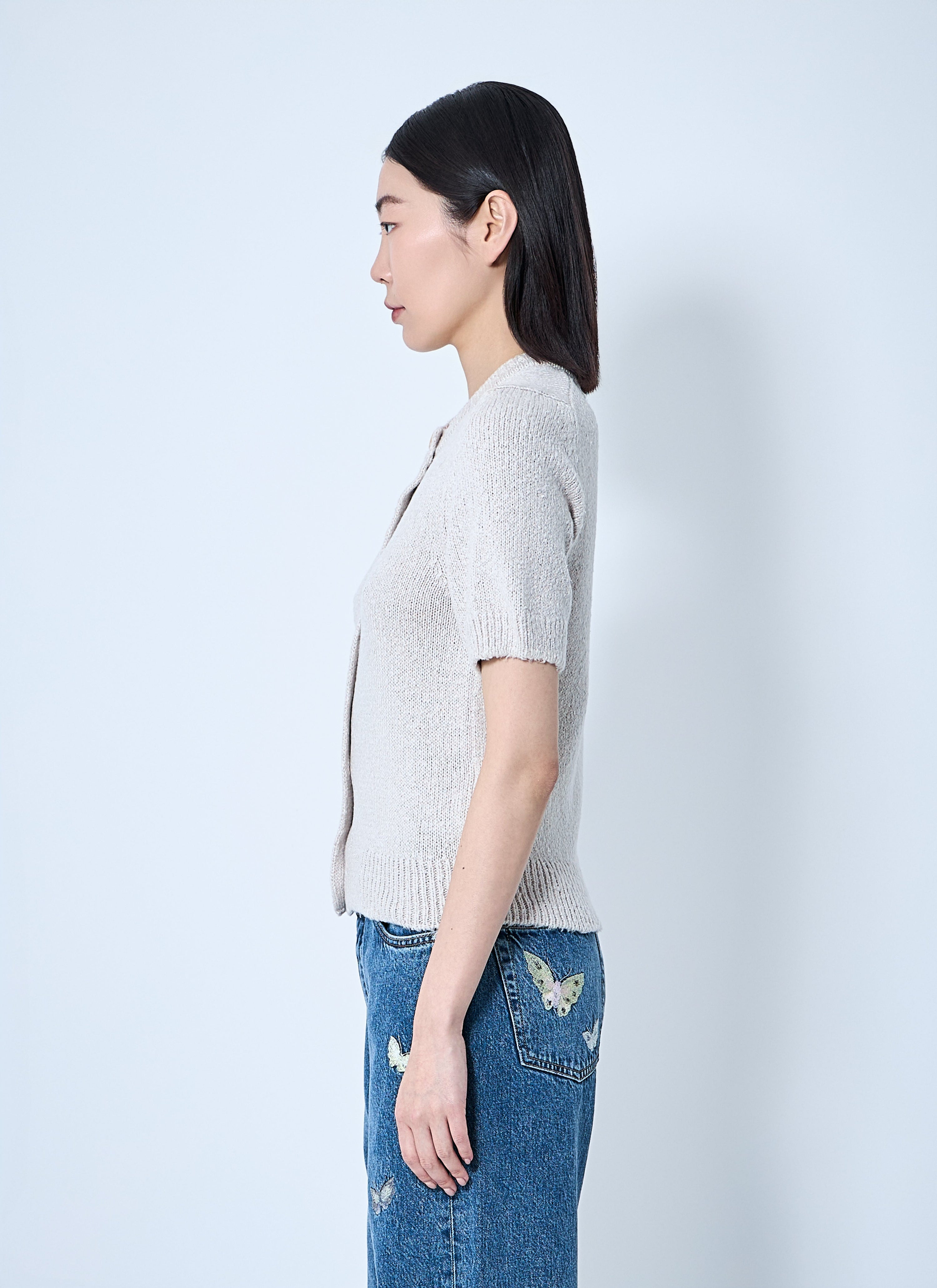 Shrunken cardigan