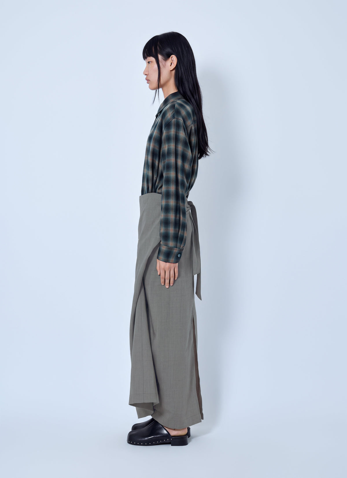 Twisted shirt dress