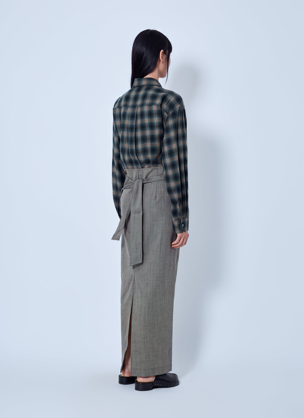 Twisted shirt dress