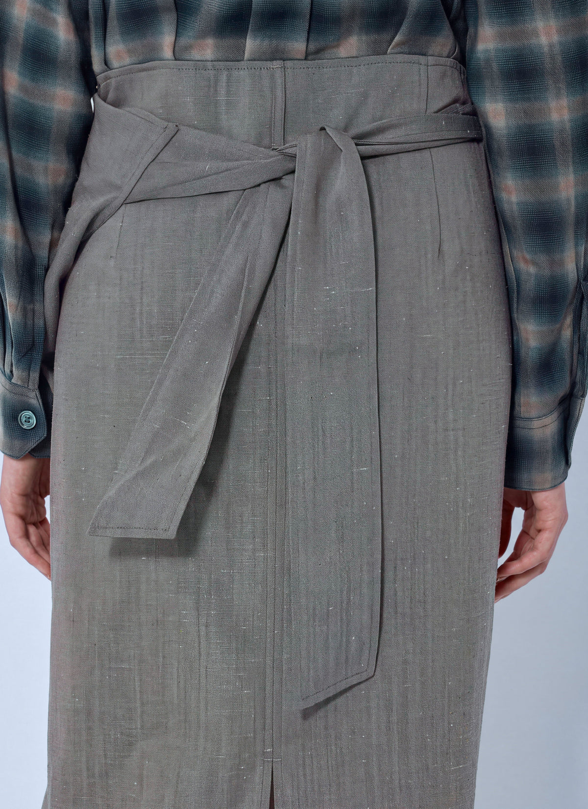 Twisted shirt dress