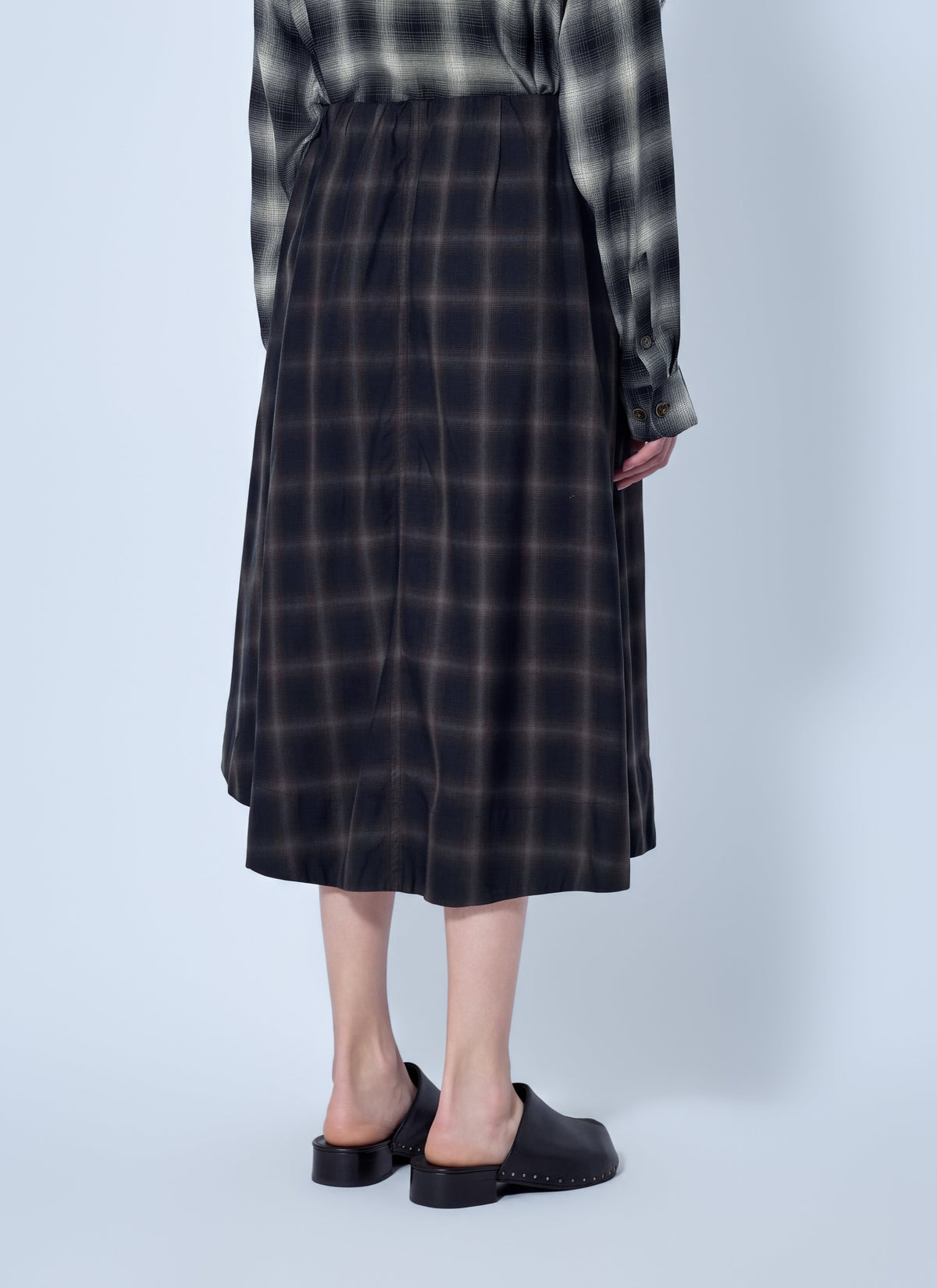 Fan midi skirt