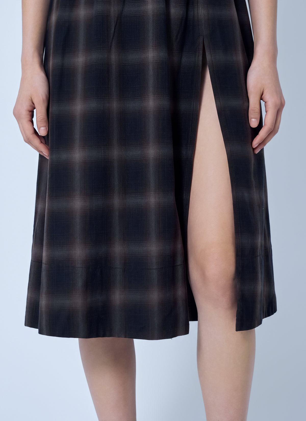 Fan midi skirt