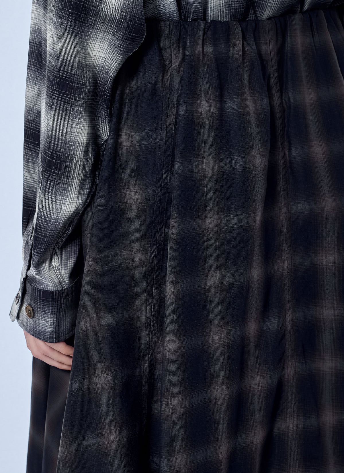 Fan midi skirt