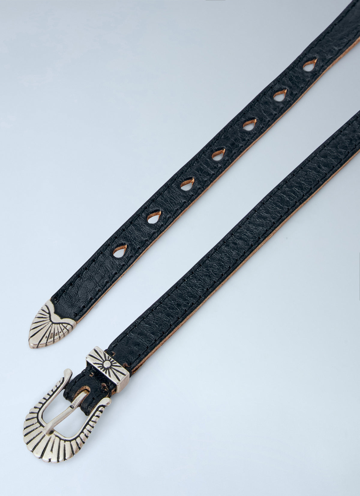 Cowboy wrap around belt collar