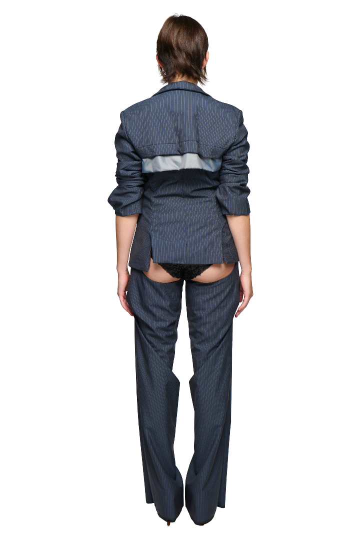 Phoebe pinstripe suit pant