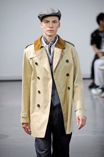Junya watanabe man x mackintosh s/s 2010 beige trench coat