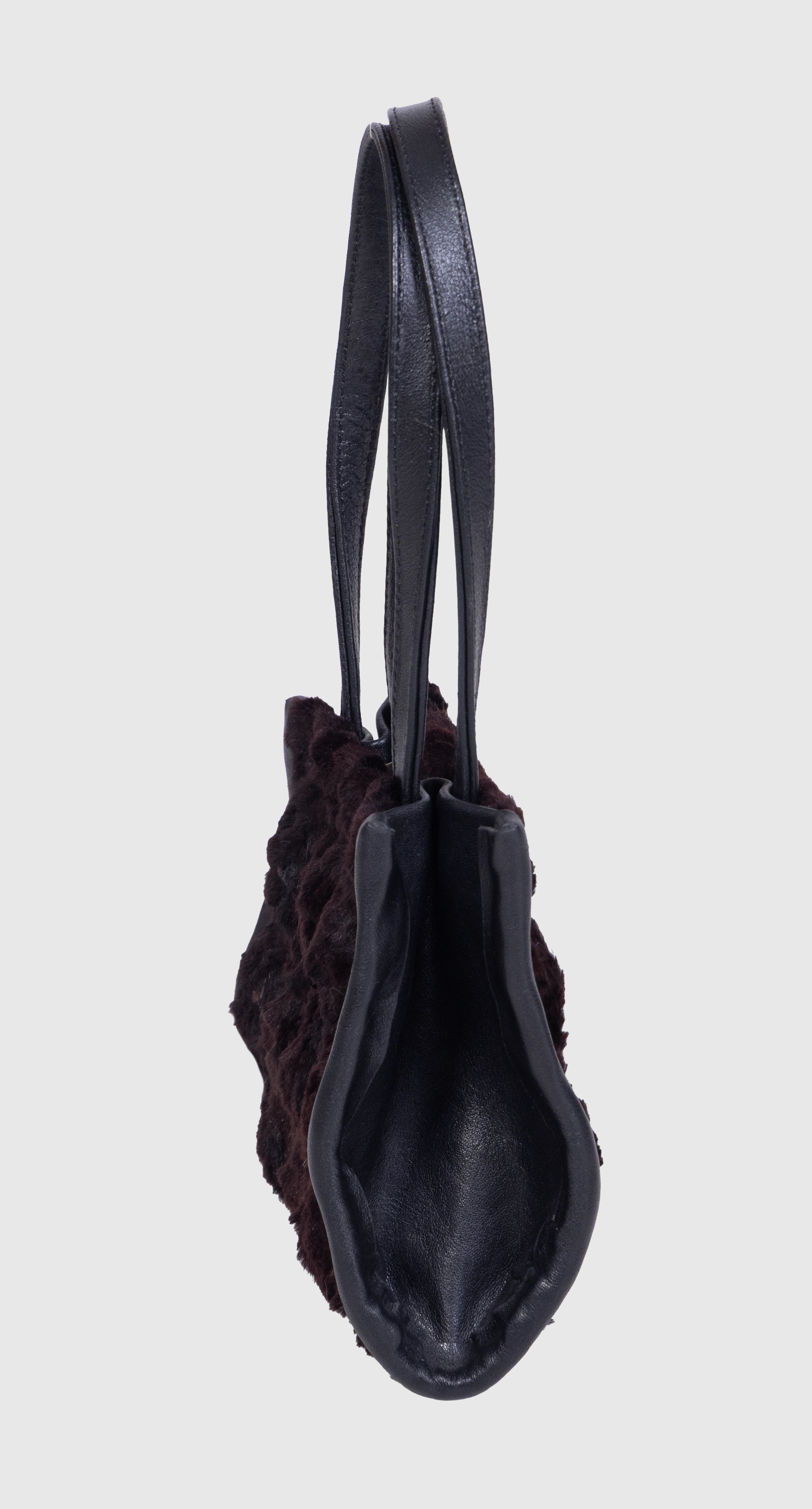 Fur structured bag