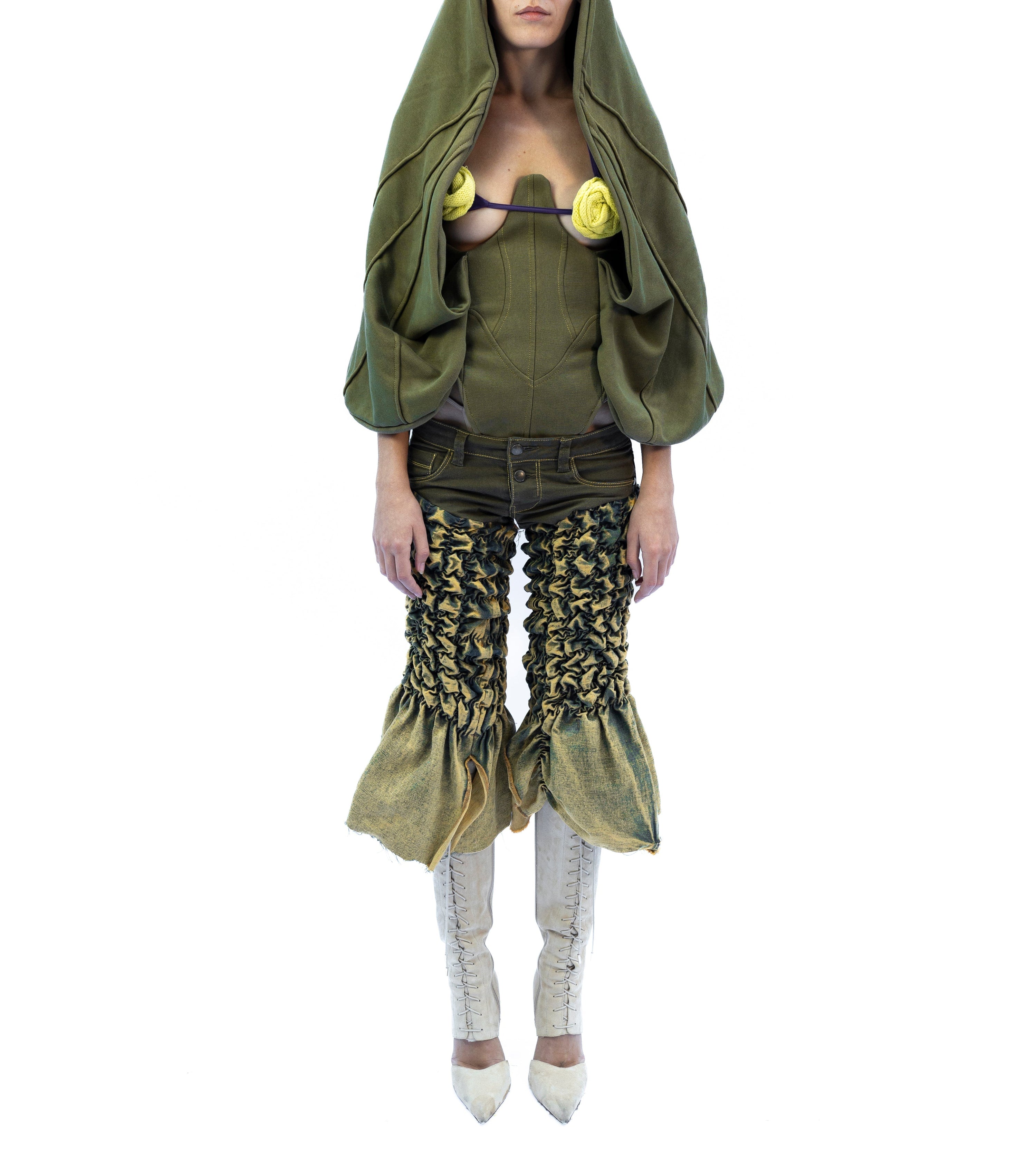 Ruffle pinocchietto
