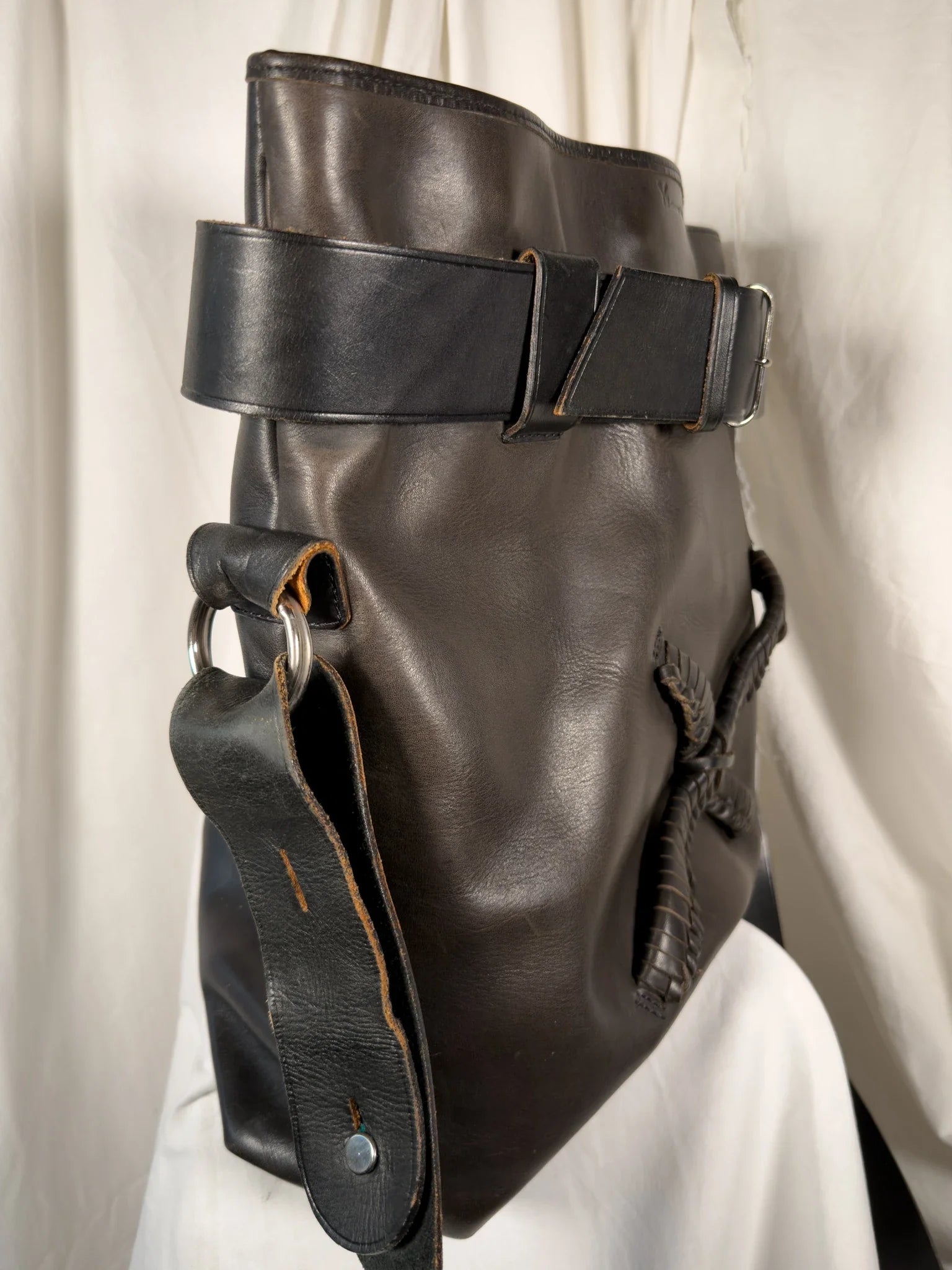 Y's yohji yamamoto 1990s leather belt bag