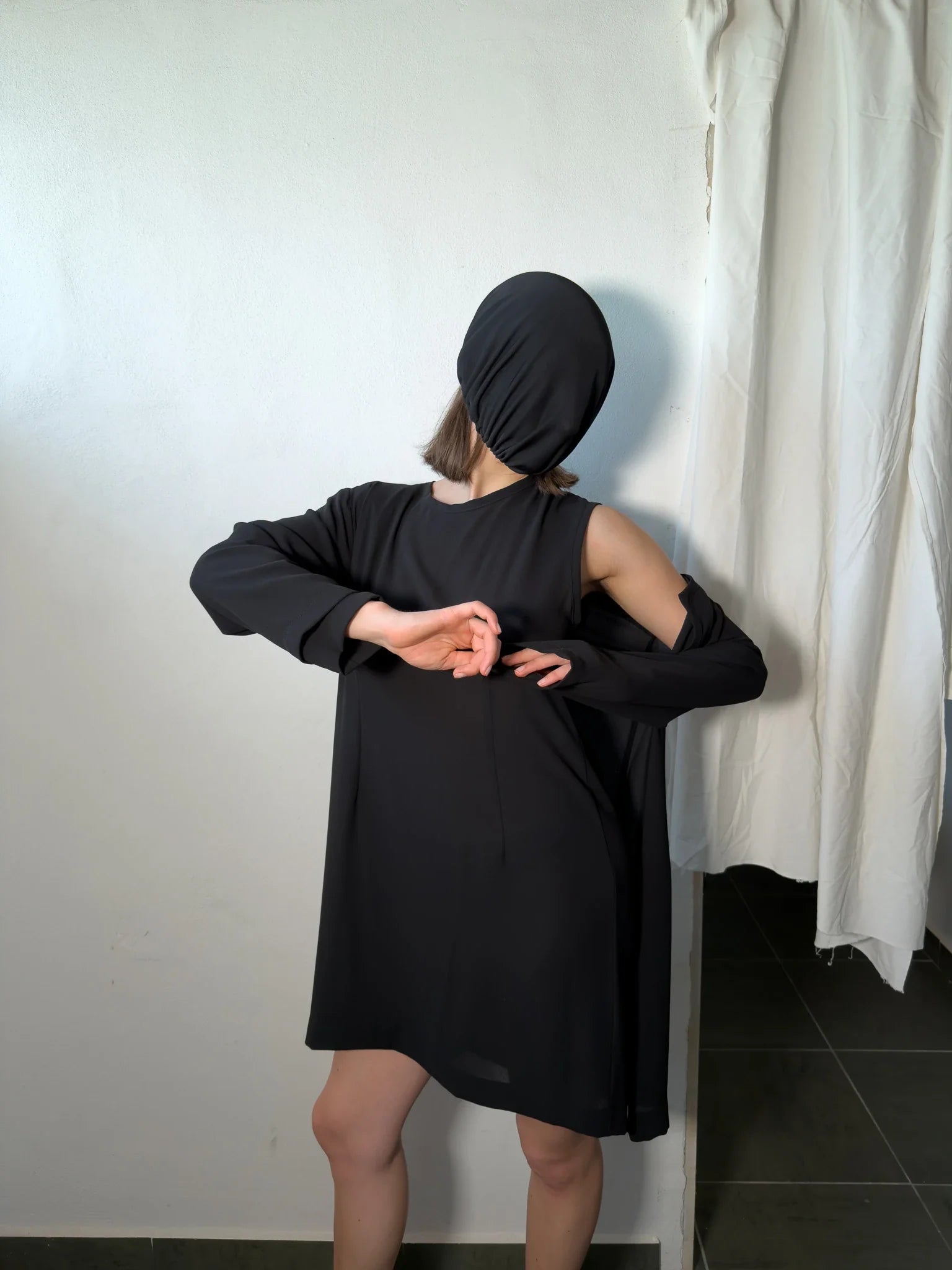 Comme des garçons a/w 1991 asymmetrical dress