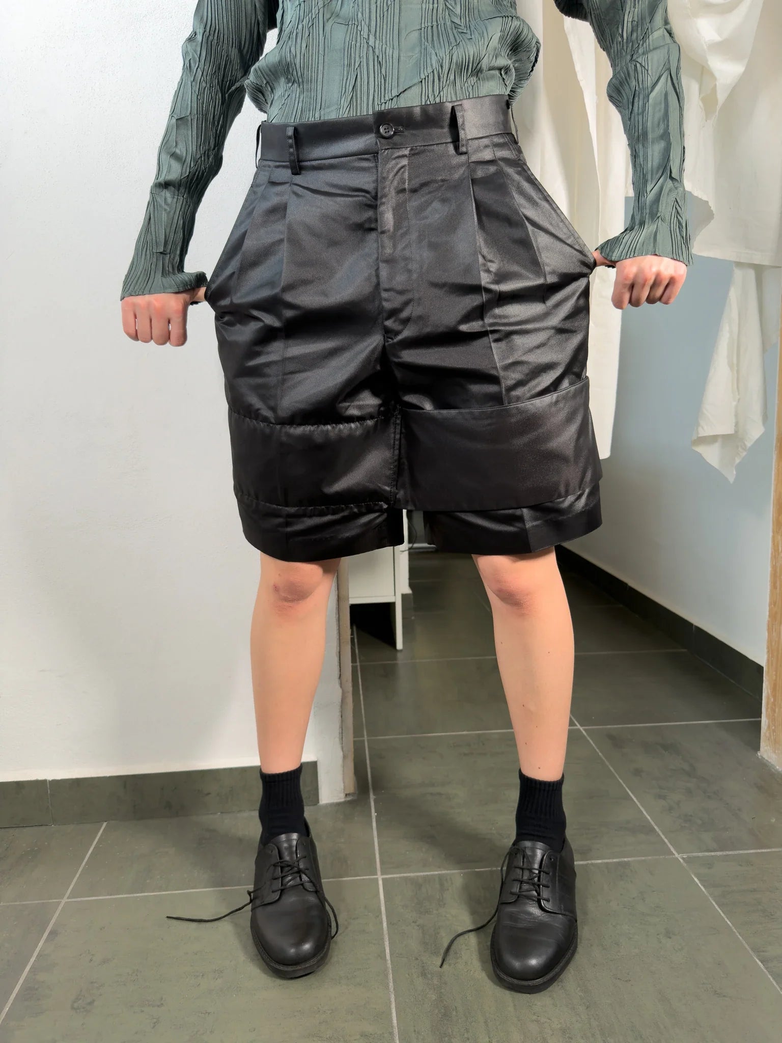 Comme des garçons s/s 2011 asymmetrical shorts