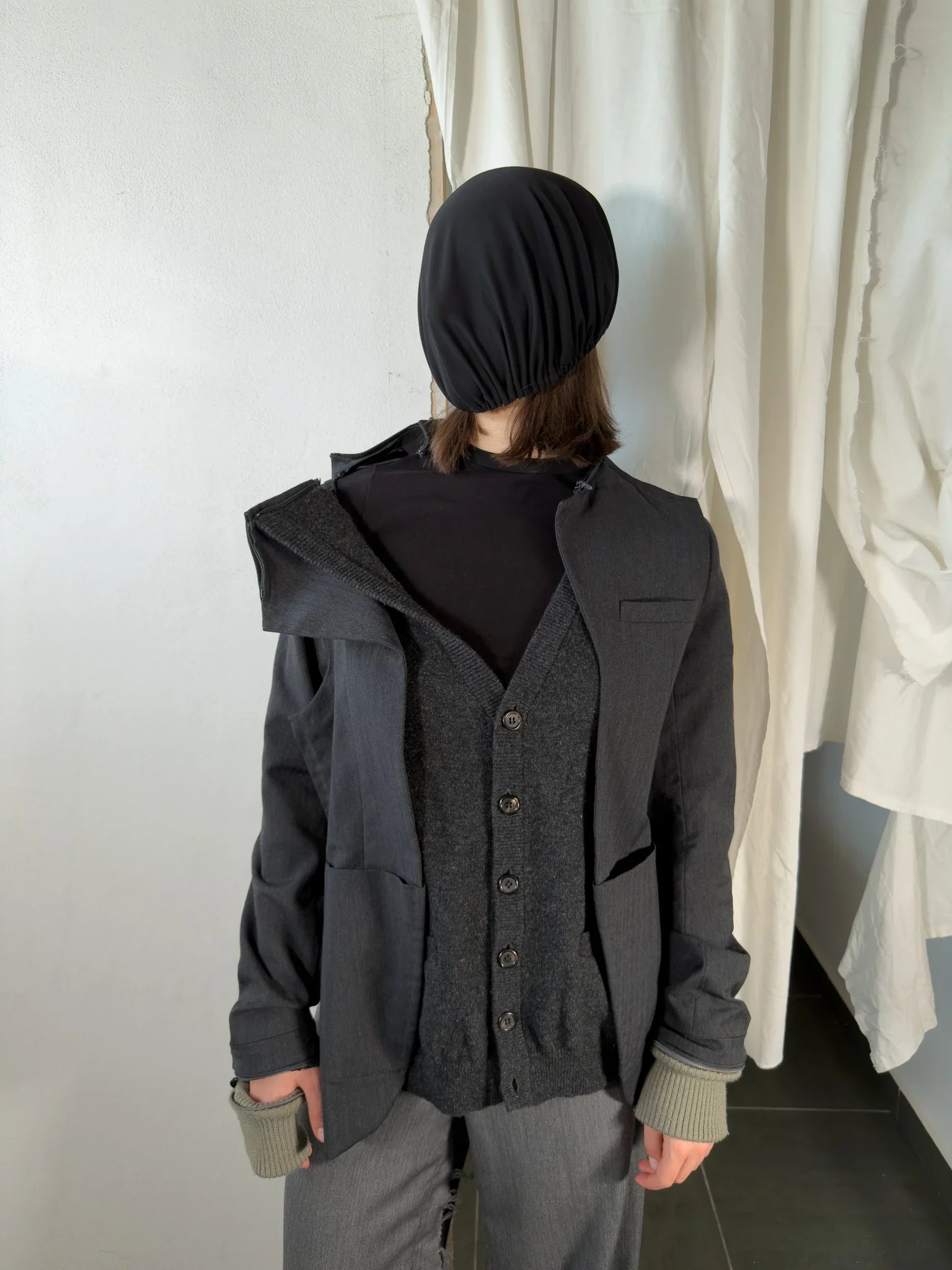 Undercover "small parts" a/w 98-99 deconstructed cardigan-jacket