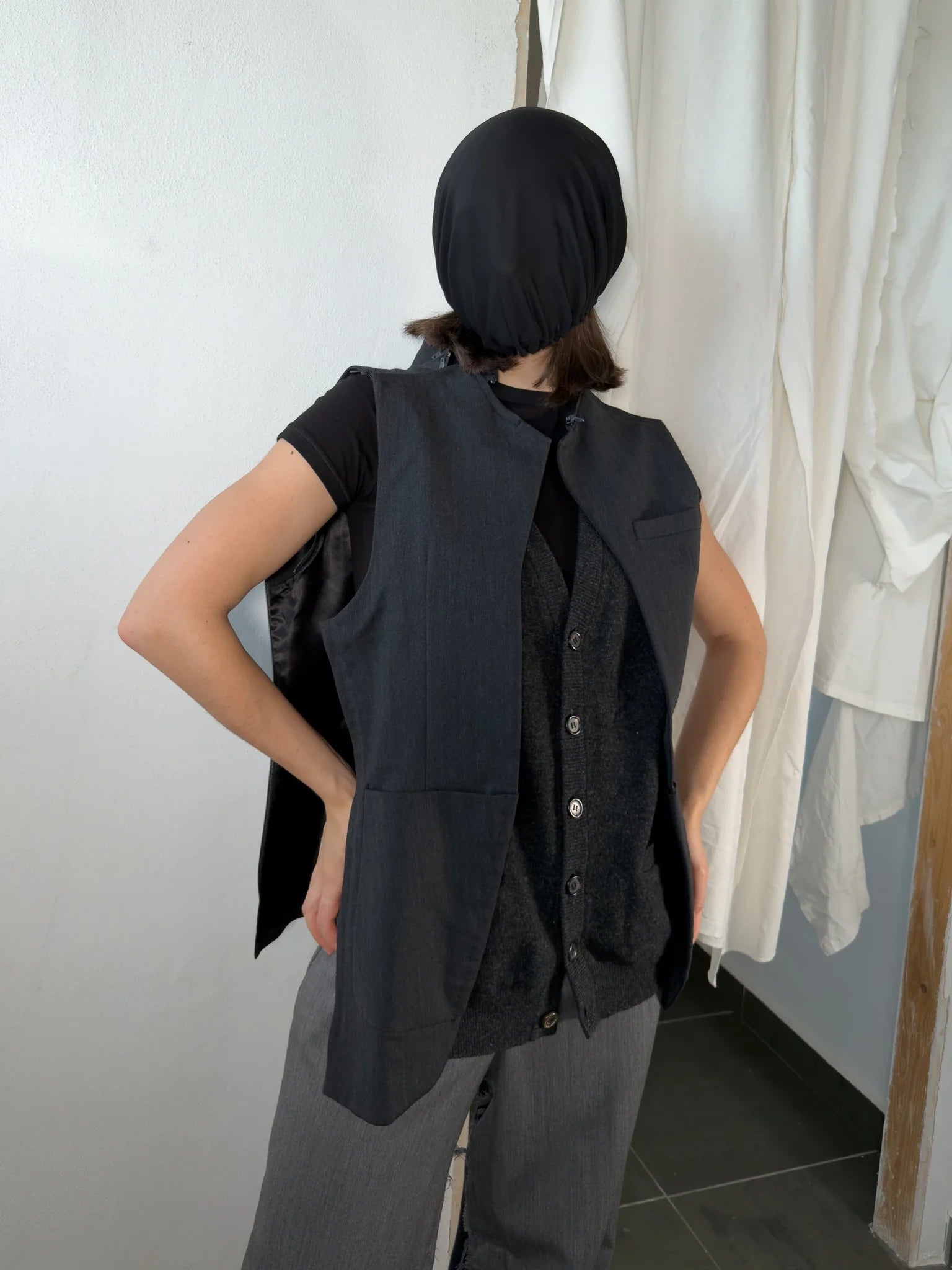 Undercover "small parts" a/w 98-99 deconstructed cardigan-jacket