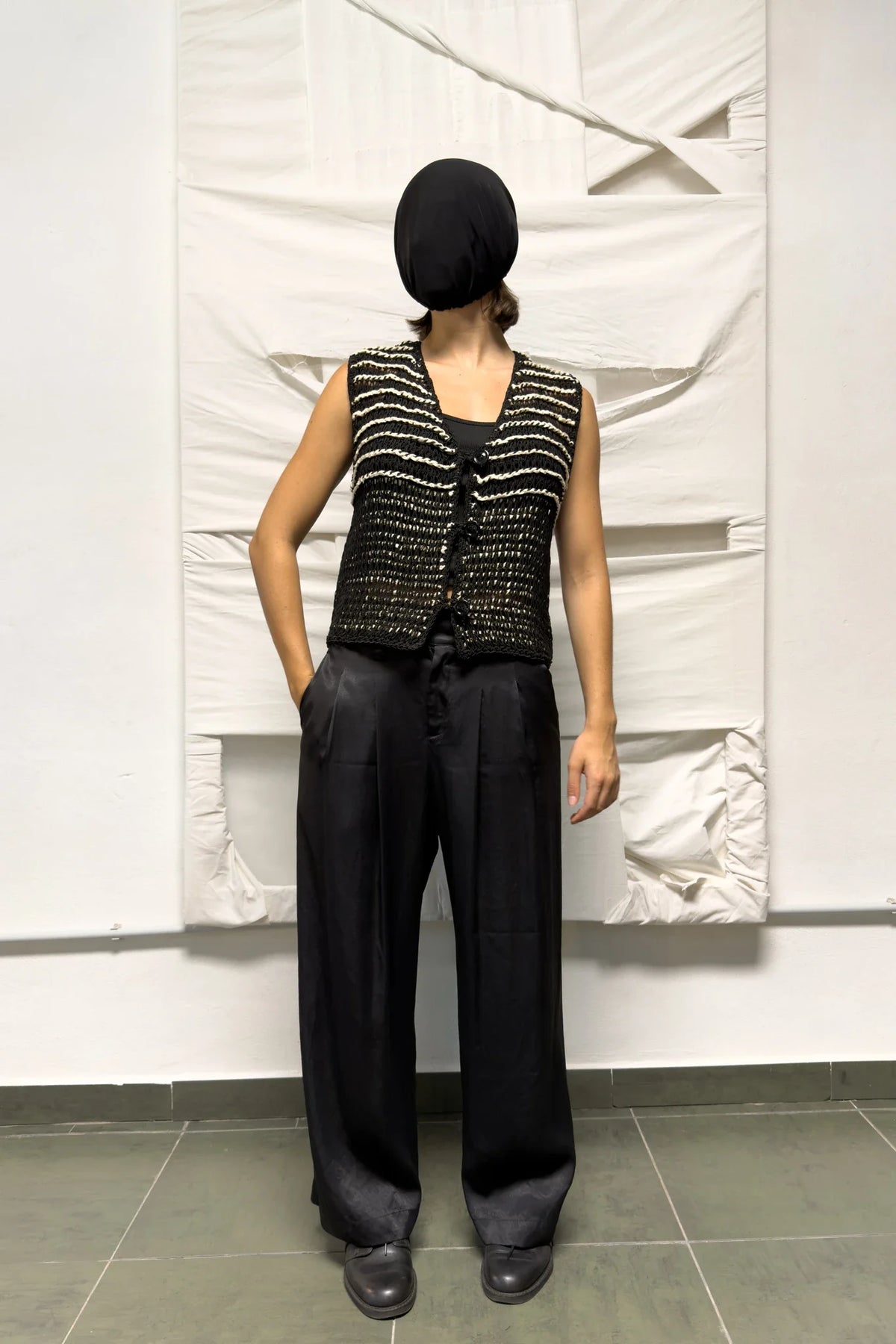 Issey miyake s/s 2023 wide soft pants