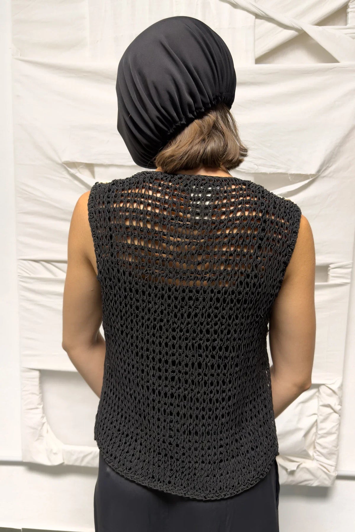 Issey miyake 2000s crochet vest