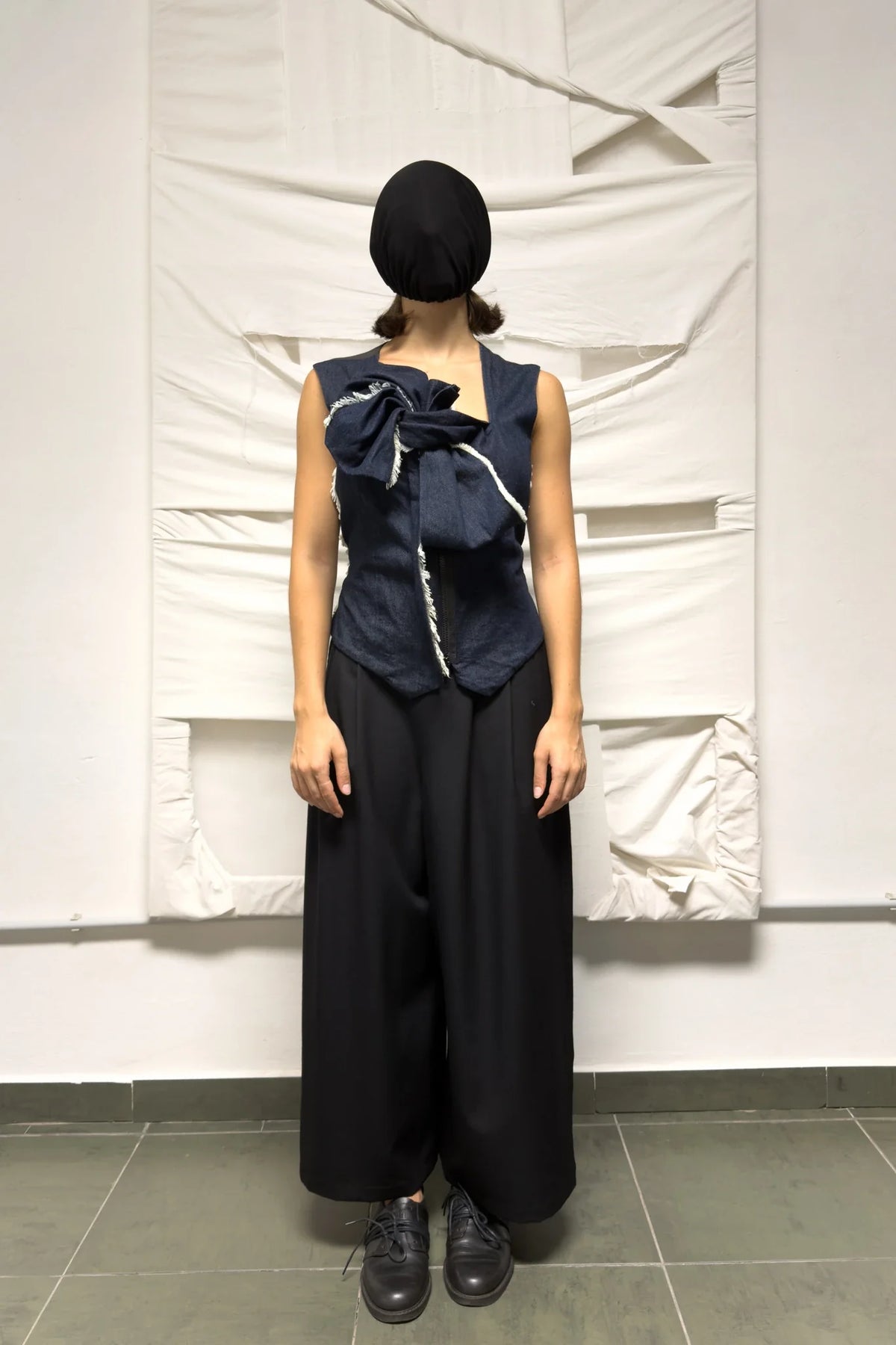Y's yohji yamamoto s/s 2021 deconstructed denim vest