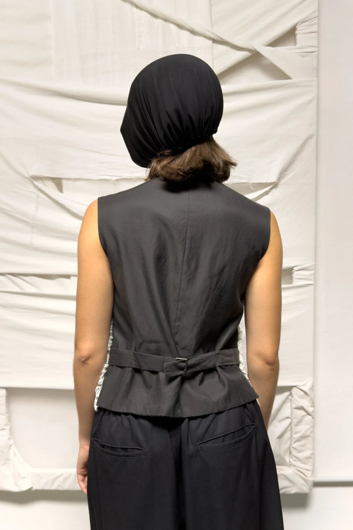 Y's yohji yamamoto s/s 2021 deconstructed denim vest