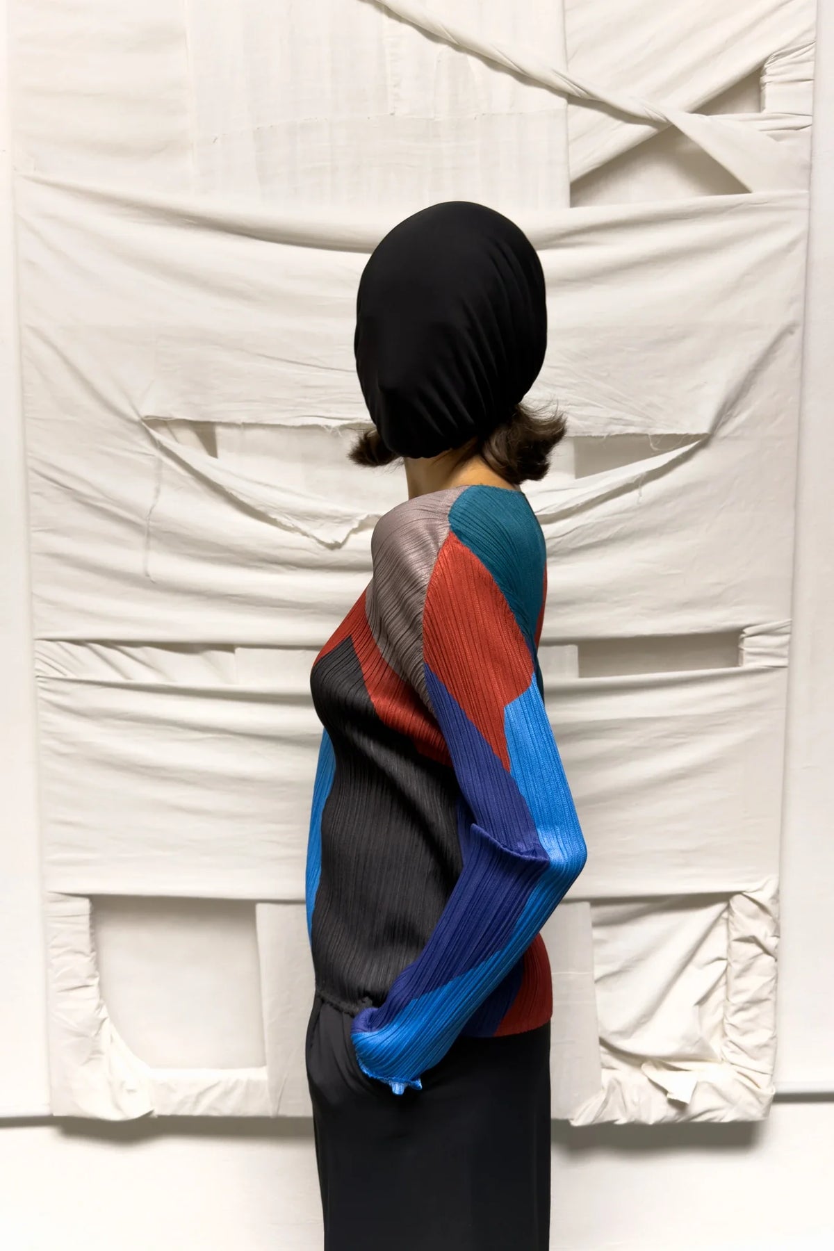 Issey miyake pleats please a/w 2018 multicolour top