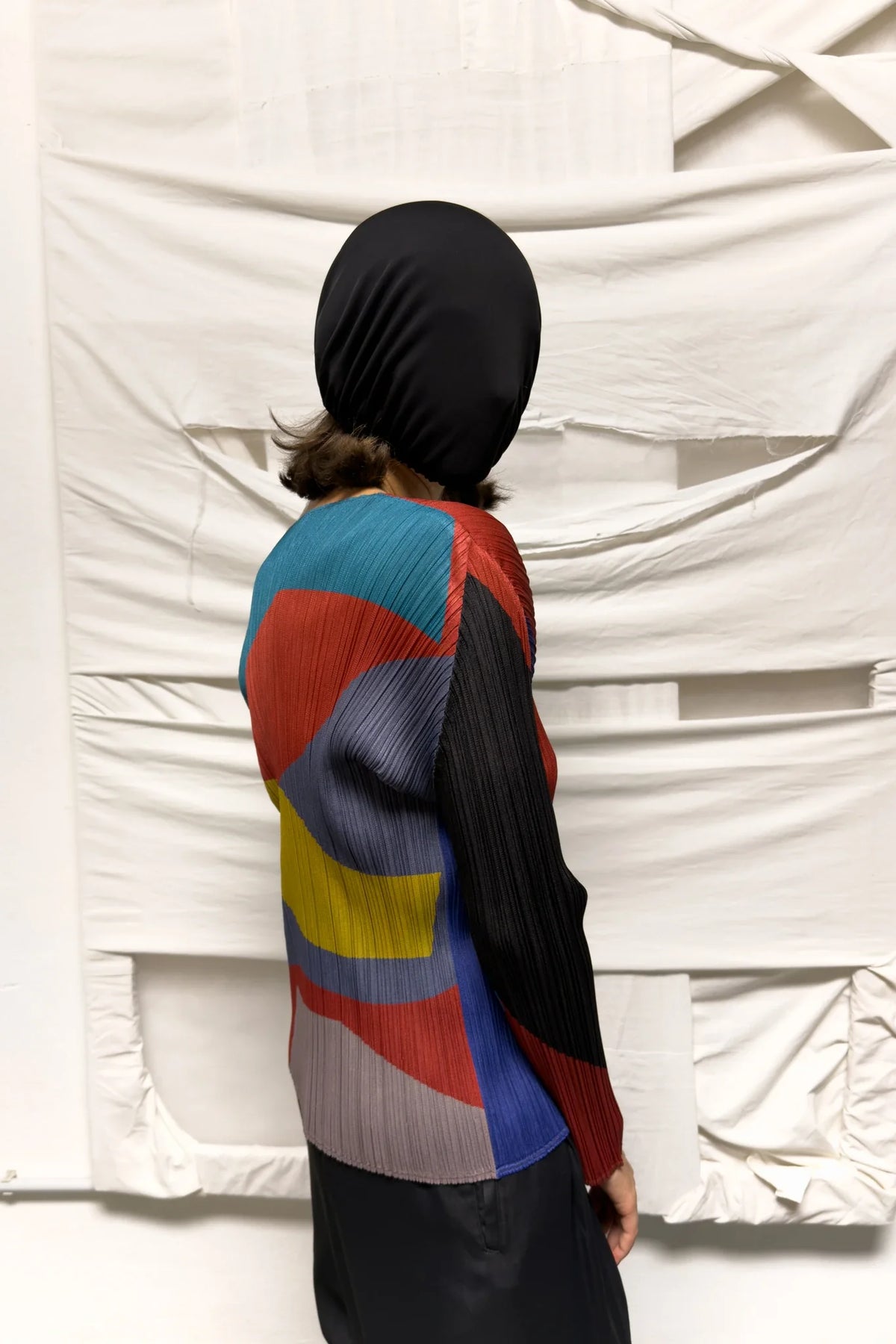 Issey miyake pleats please a/w 2018 multicolour top