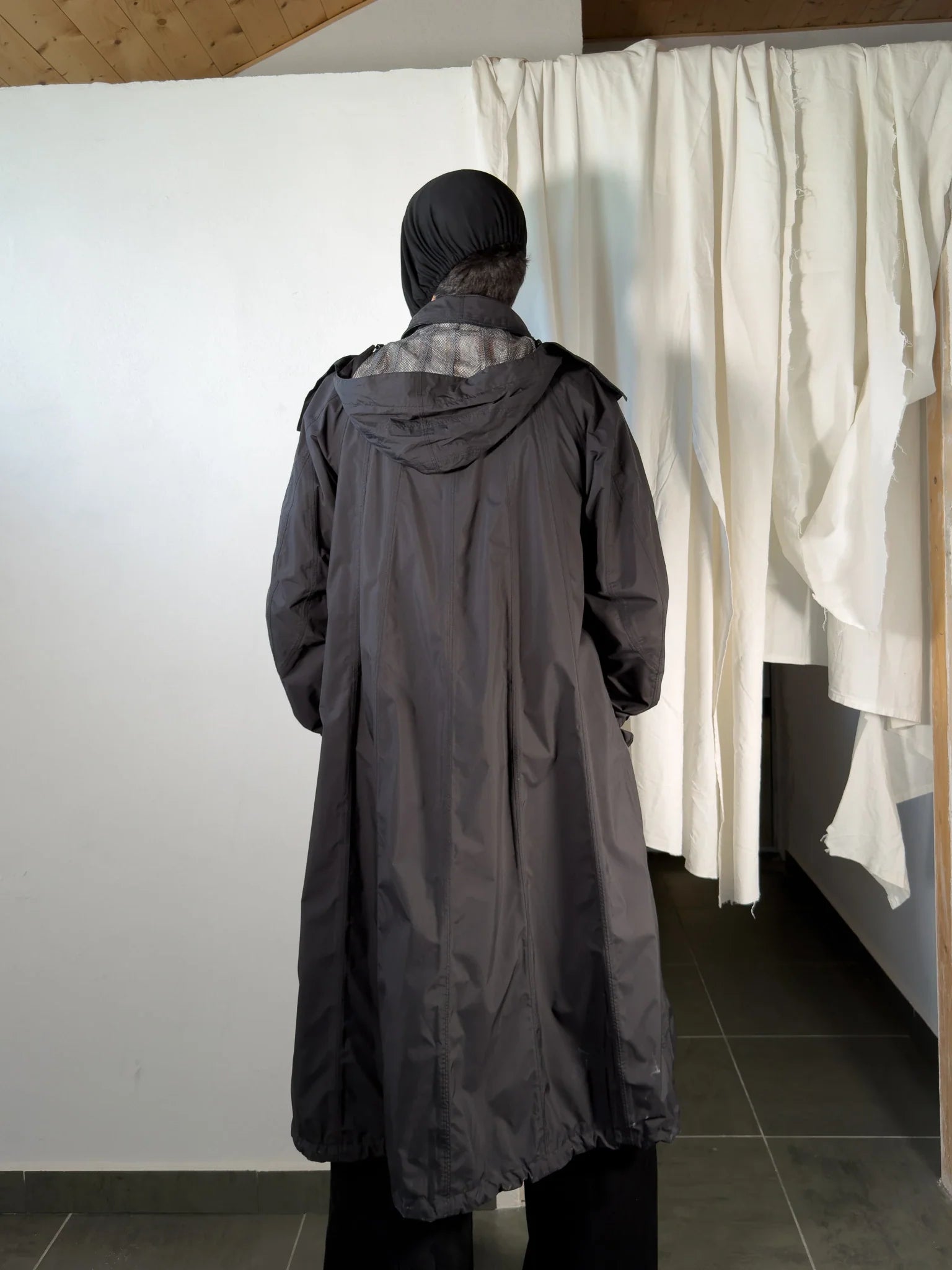 Issey miyake men s/s 2013 parachute coat