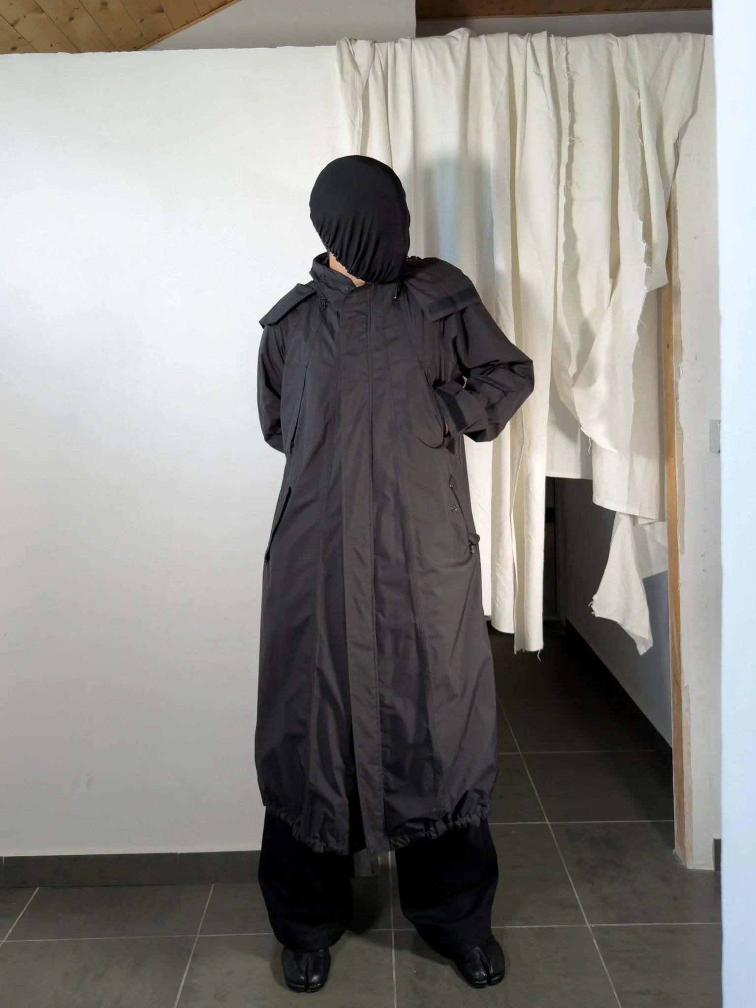 Issey miyake men s/s 2013 parachute coat
