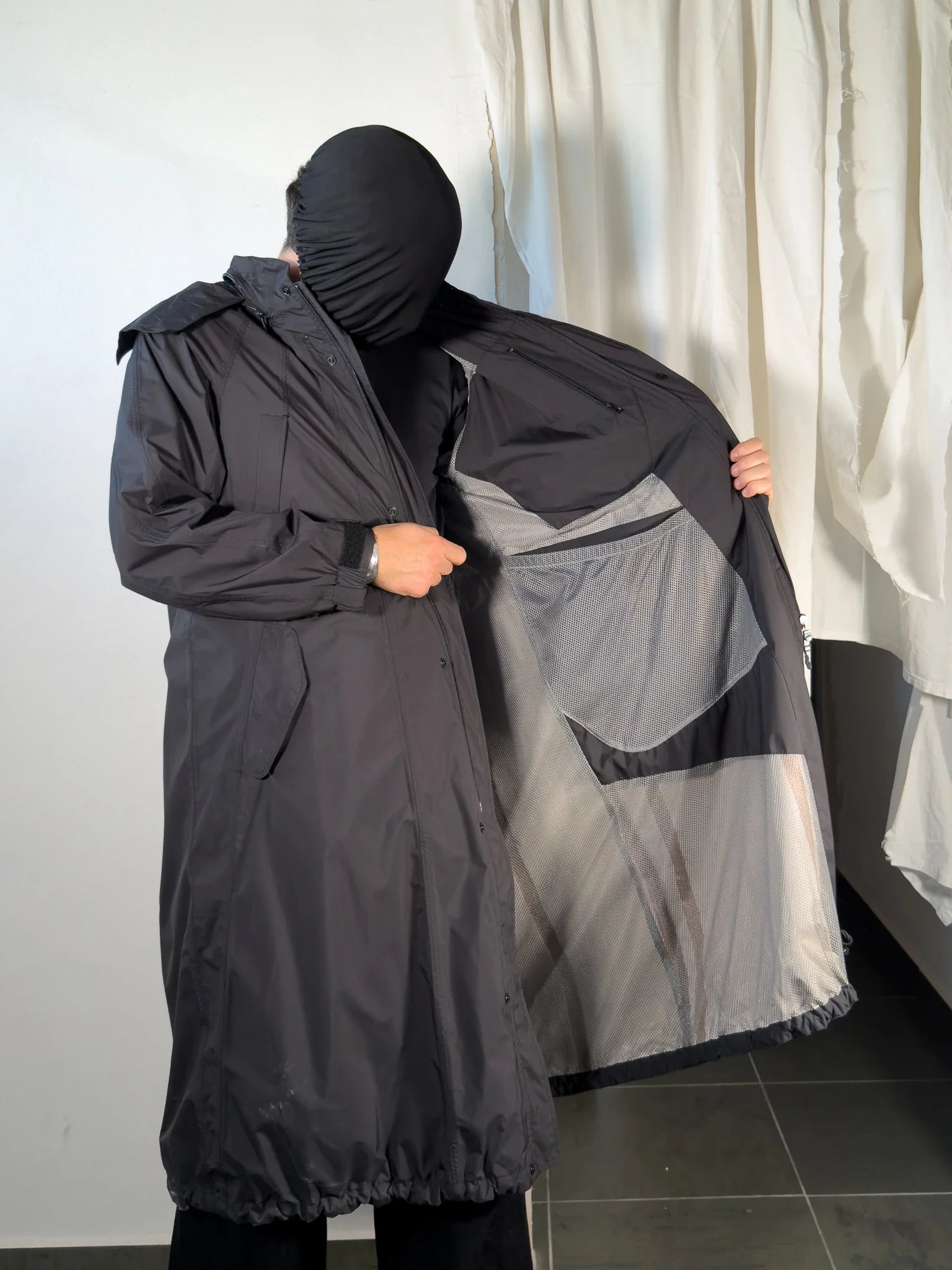 Issey miyake men s/s 2013 parachute coat