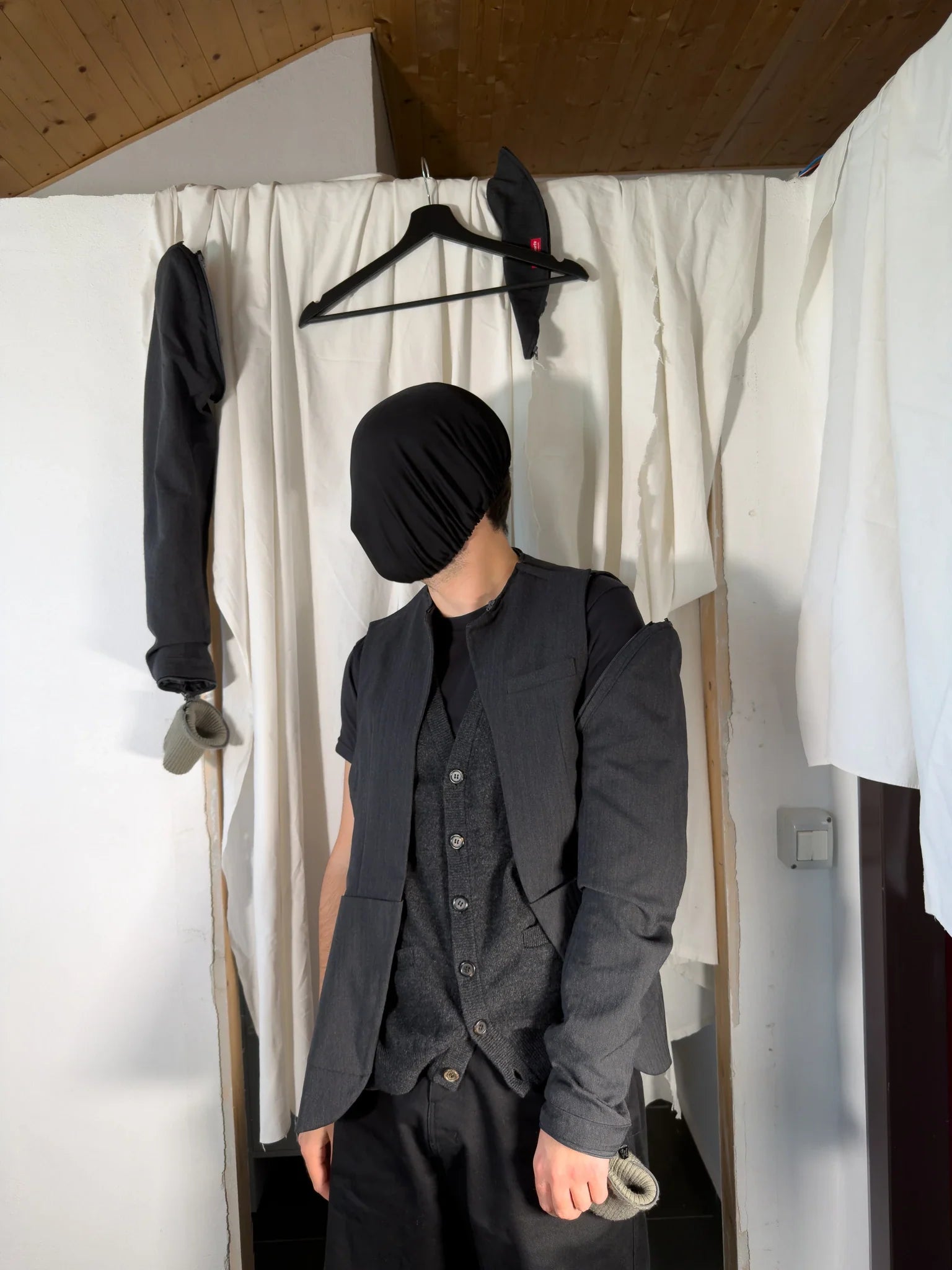 Undercover "small parts" a/w 98-99 deconstructed cardigan-jacket