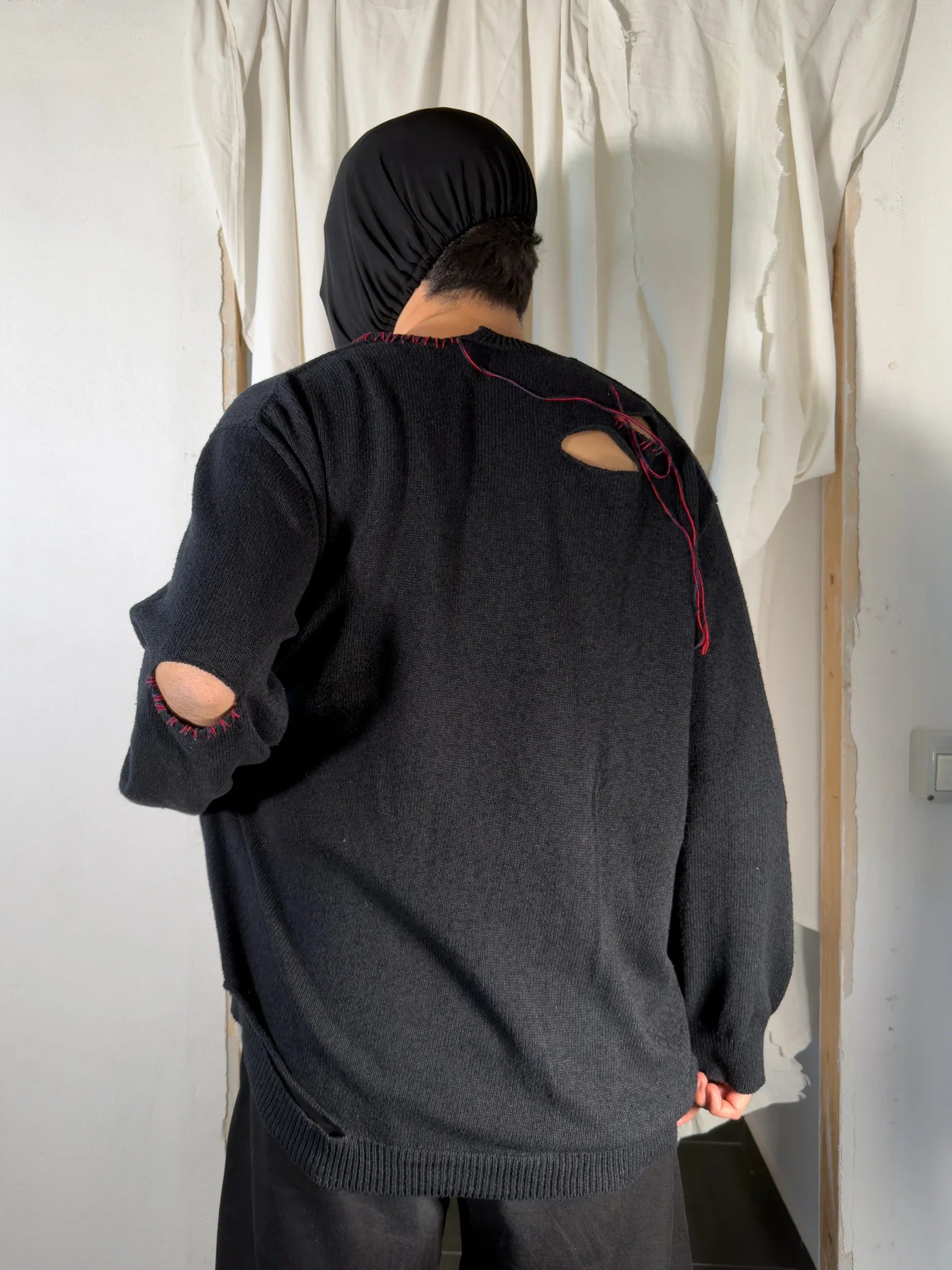 Yohji yamamoto pour homme s/s 2023 distressed knitwear