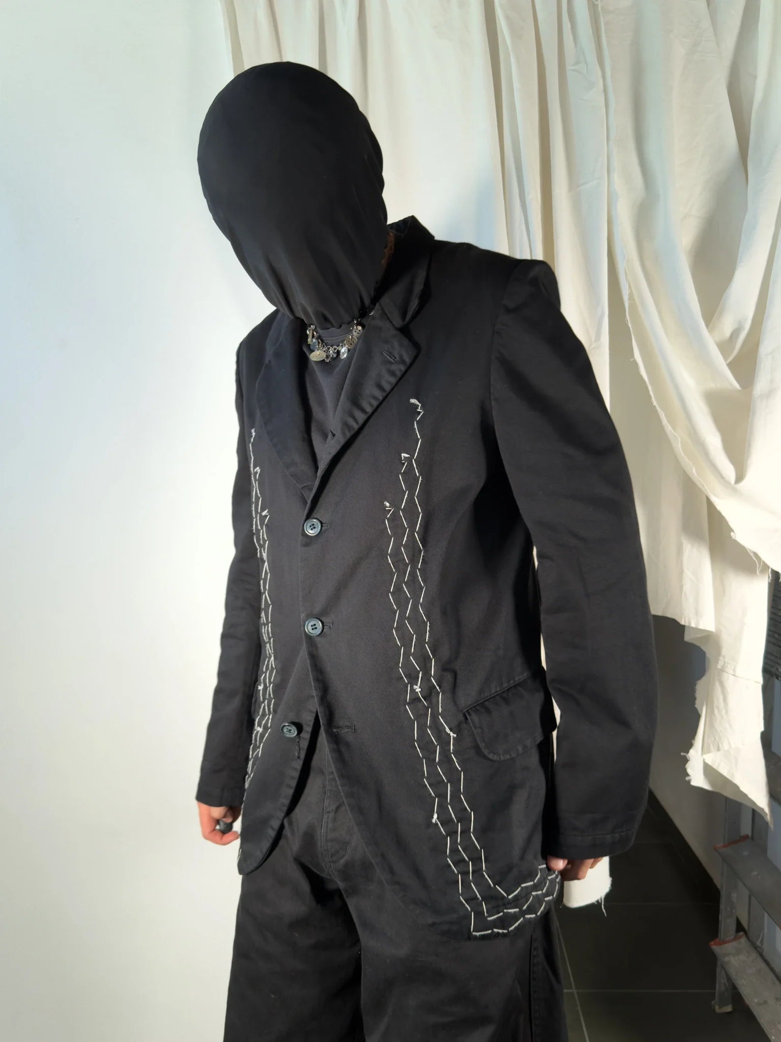 Comme des garçons homme plus evergreen 2000s chains jacket