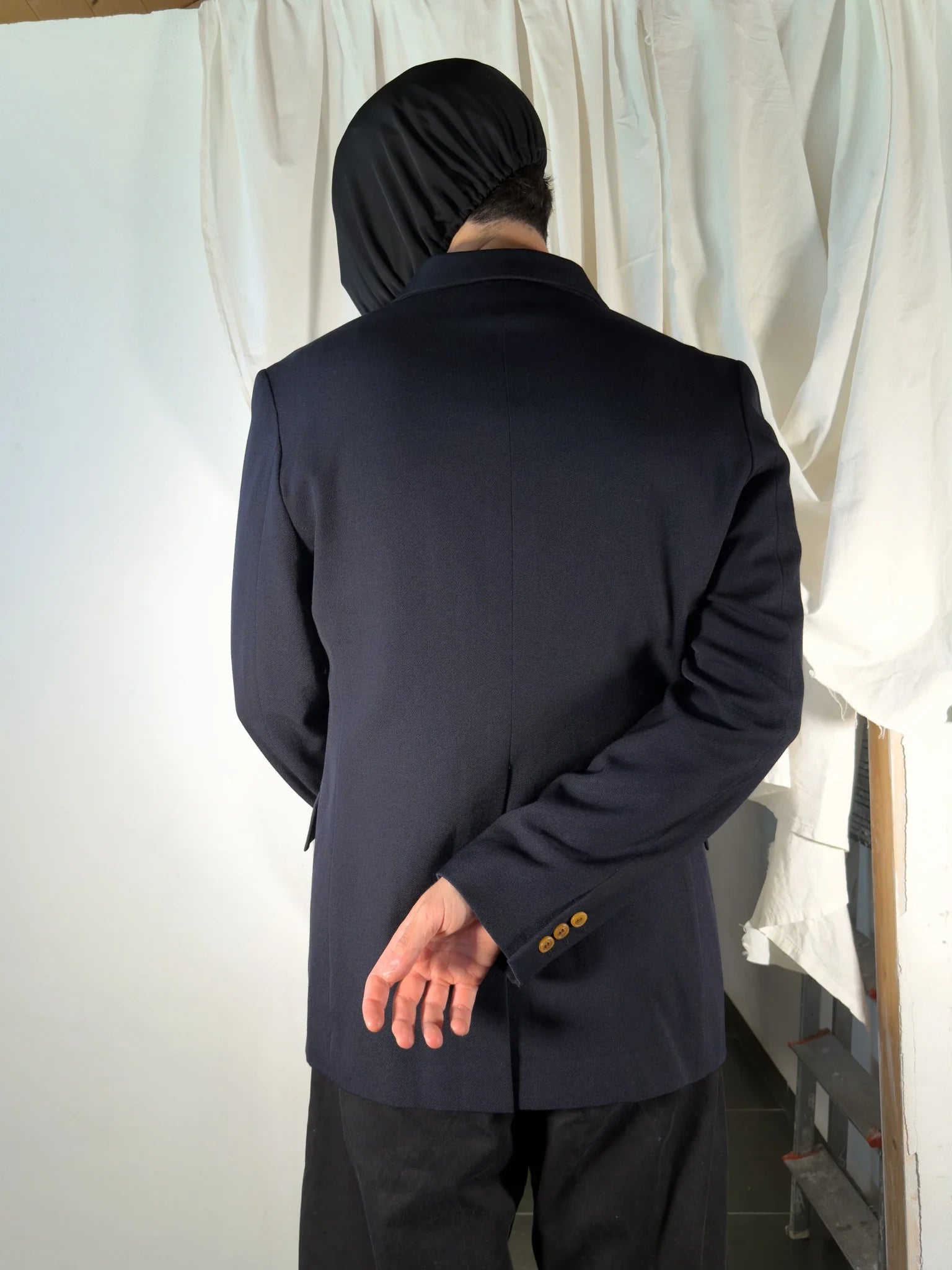 Comme des garçons homme plus a/w 2002 orange buttons jacket