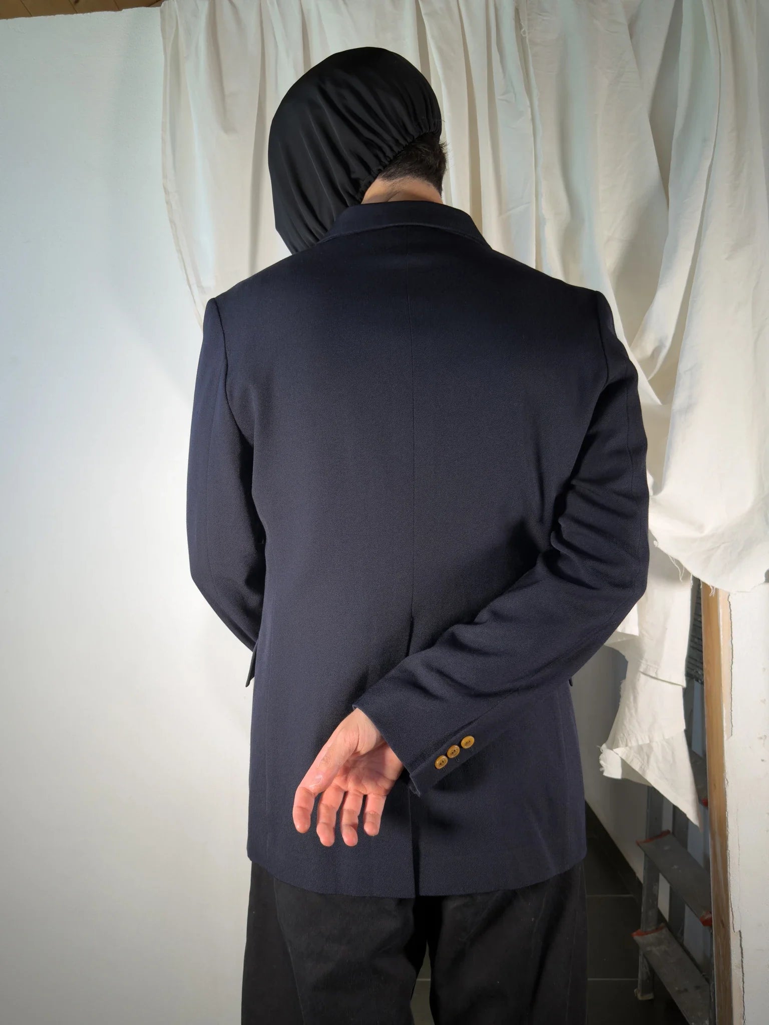 Comme des garçons homme plus a/w 2002 orange buttons jacket