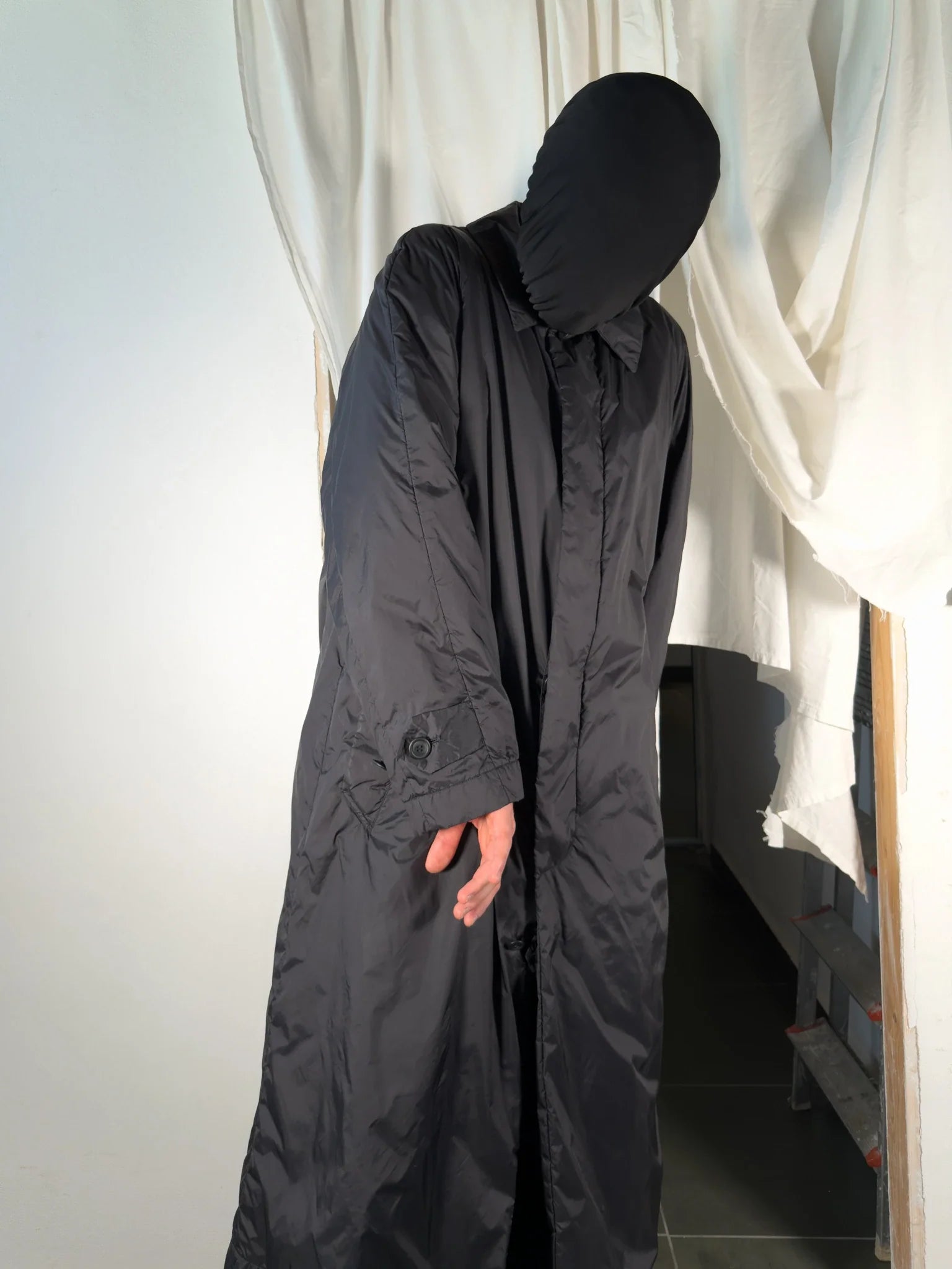 Issey miyake men a/w 1999 parachute trench coat