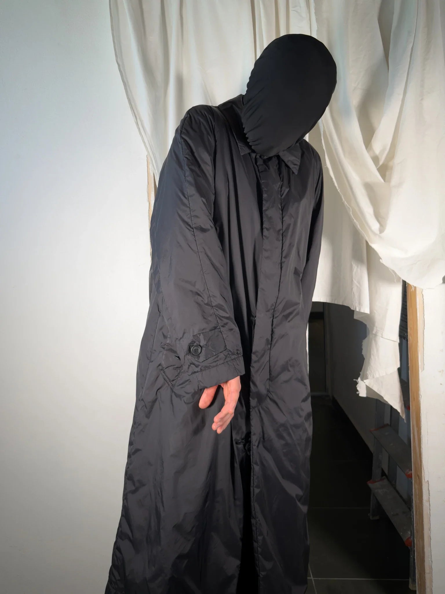 Issey miyake men a/w 1999 parachute trench coat
