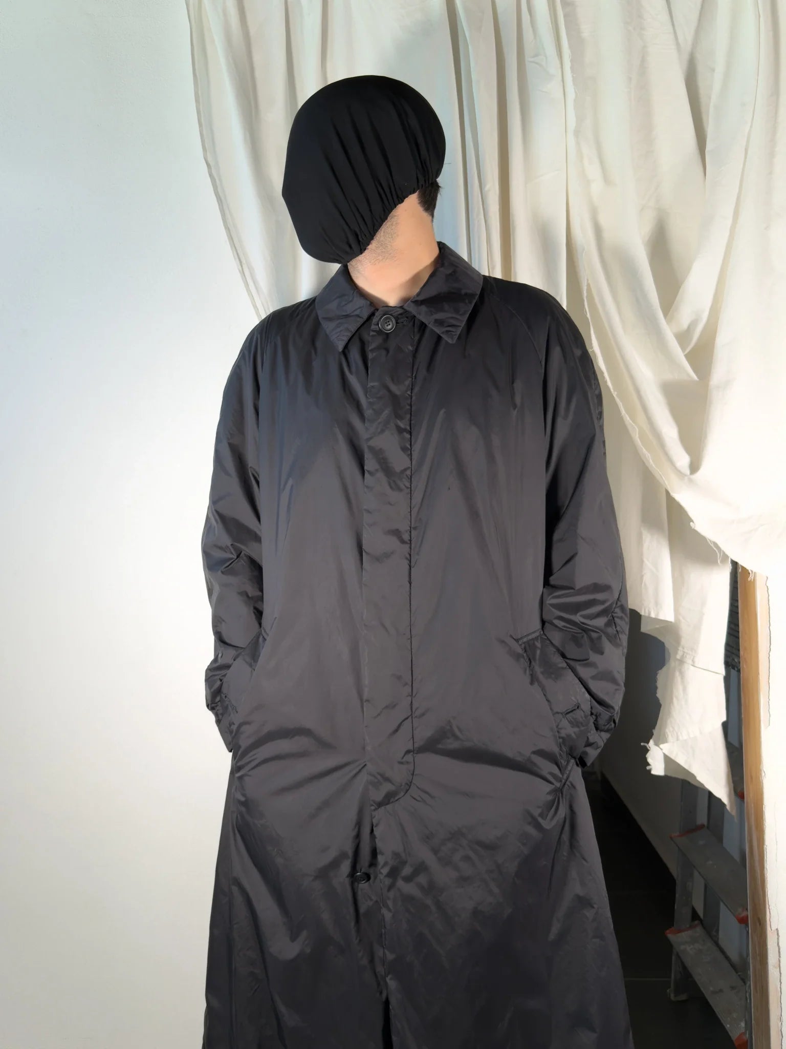 Issey miyake men a/w 1999 parachute trench coat