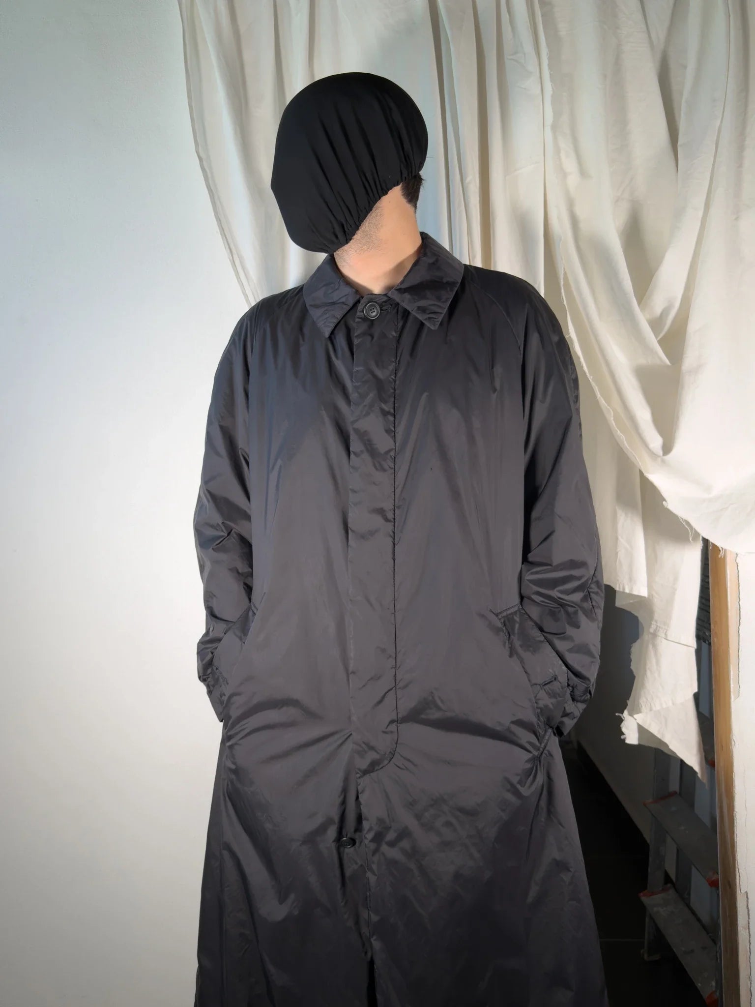 Issey miyake men a/w 1999 parachute trench coat