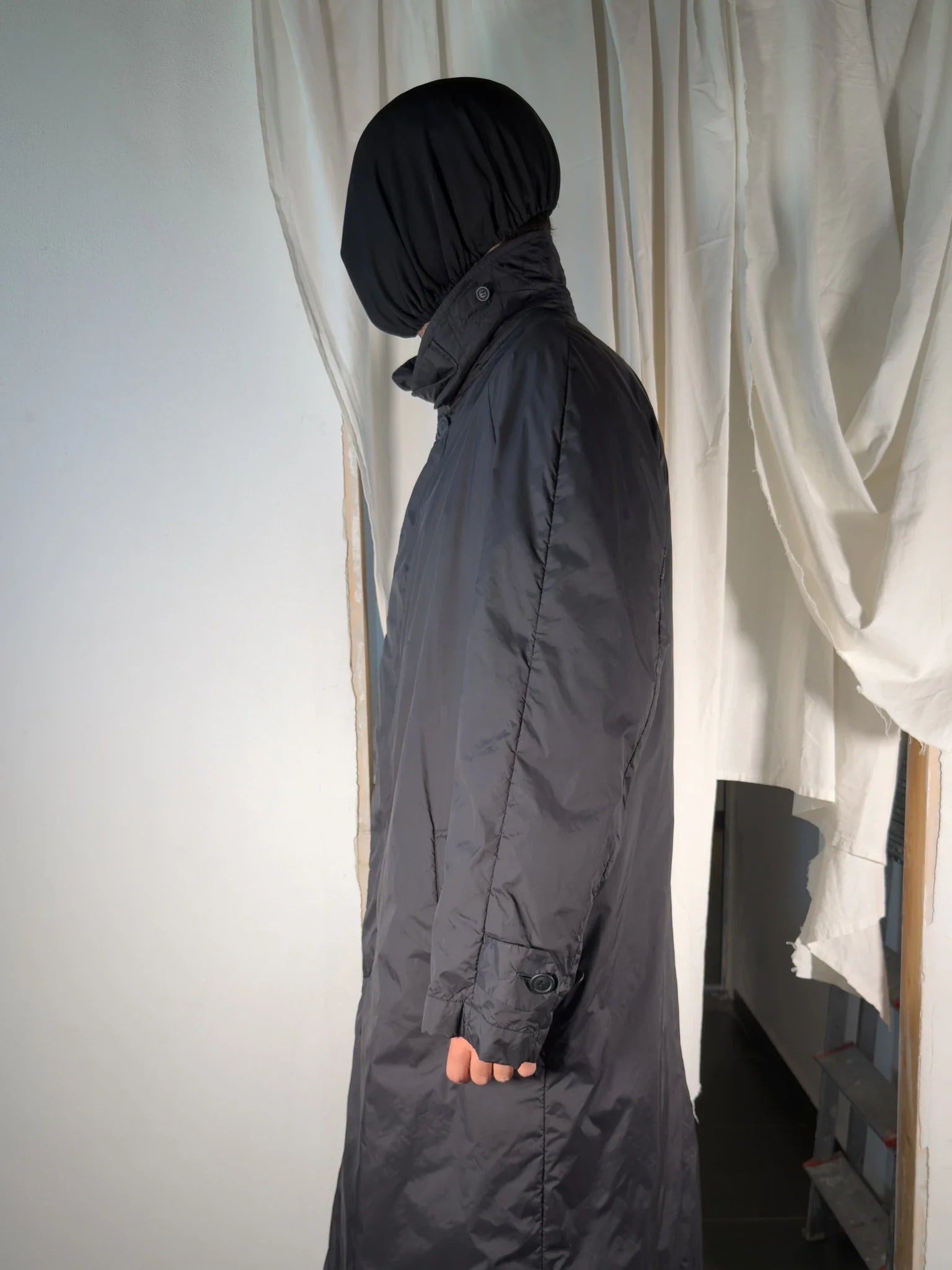 Issey miyake men a/w 1999 parachute trench coat