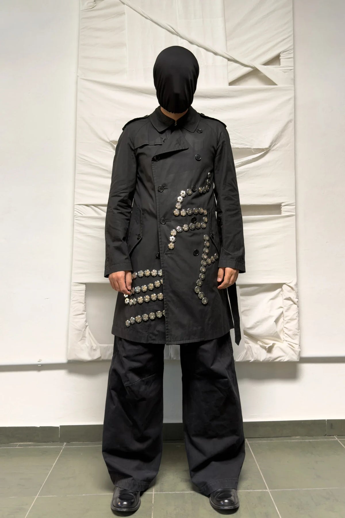 Comme des garçons homme plus s/s 2016 buttons trench