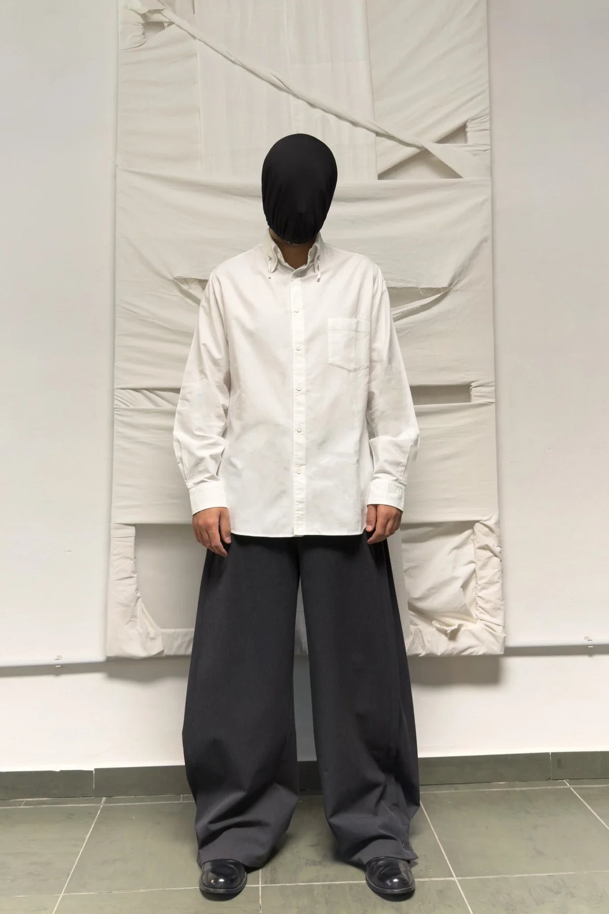 Yohji yamamoto pour homme s/s 2013 zips collar shirt