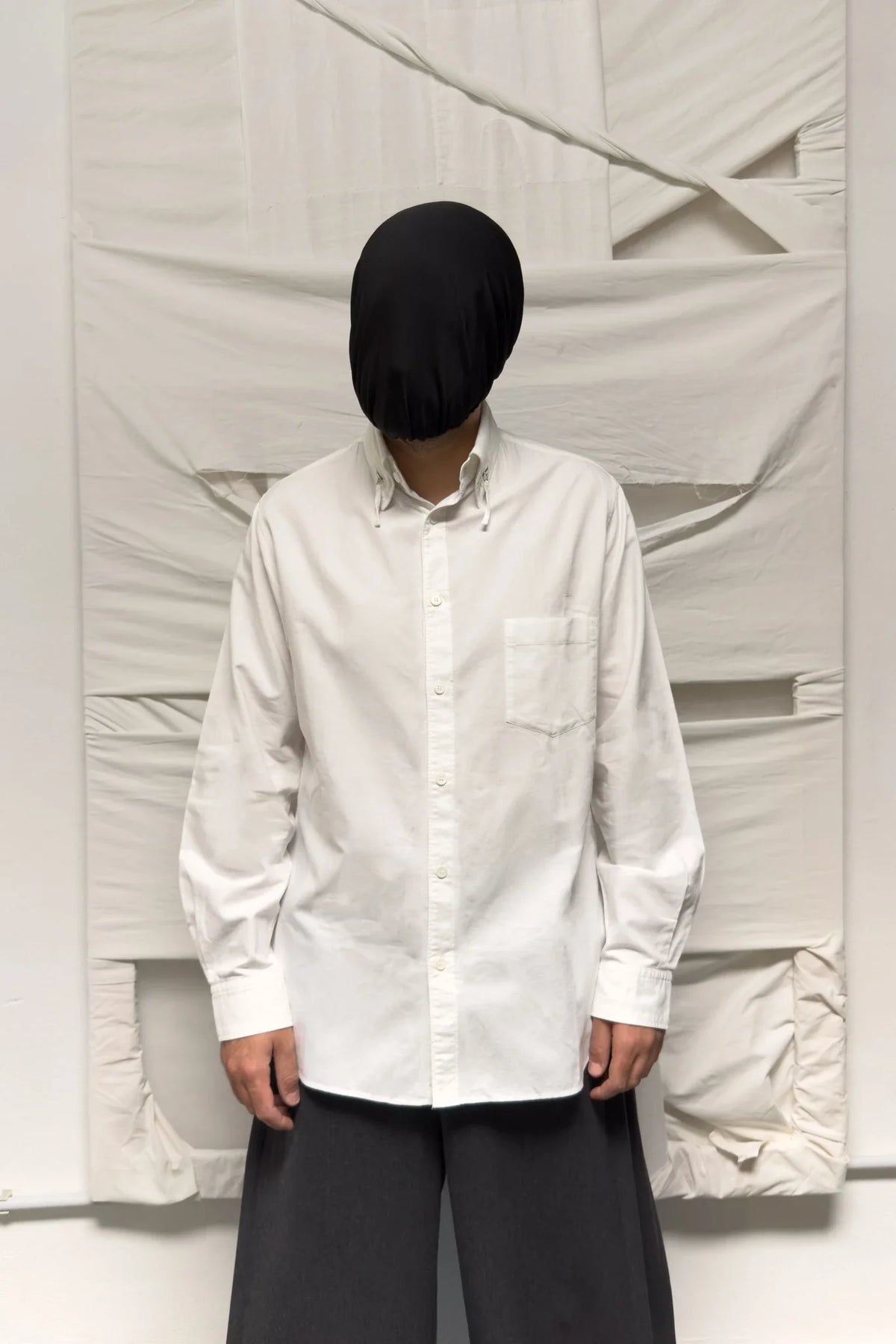 Yohji yamamoto pour homme s/s 2013 zips collar shirt