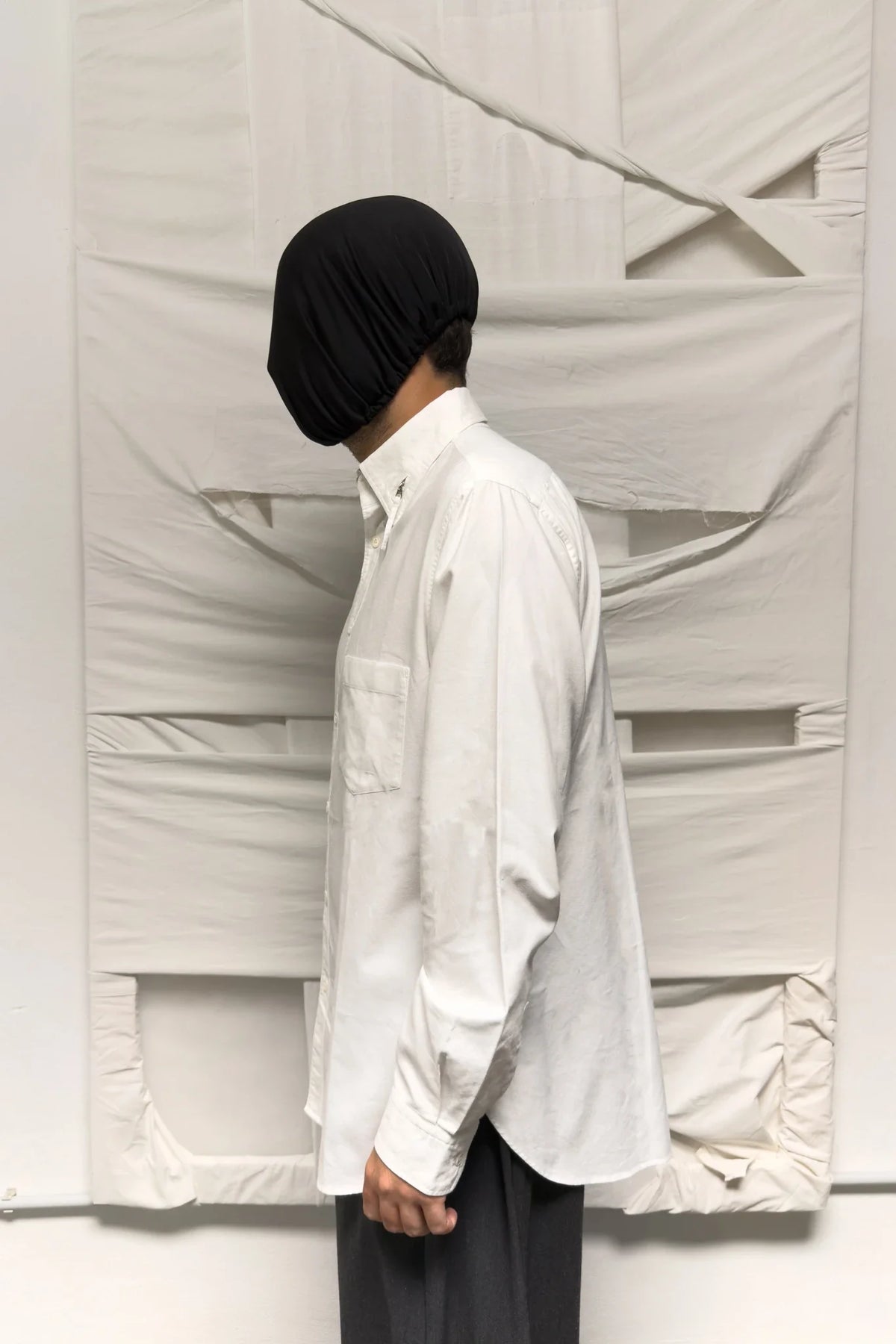 Yohji yamamoto pour homme s/s 2013 zips collar shirt