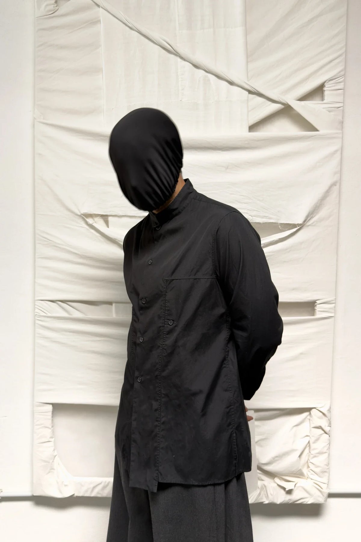 Yohji yamamoto pour homme a/w 2020 deconstructed shirt