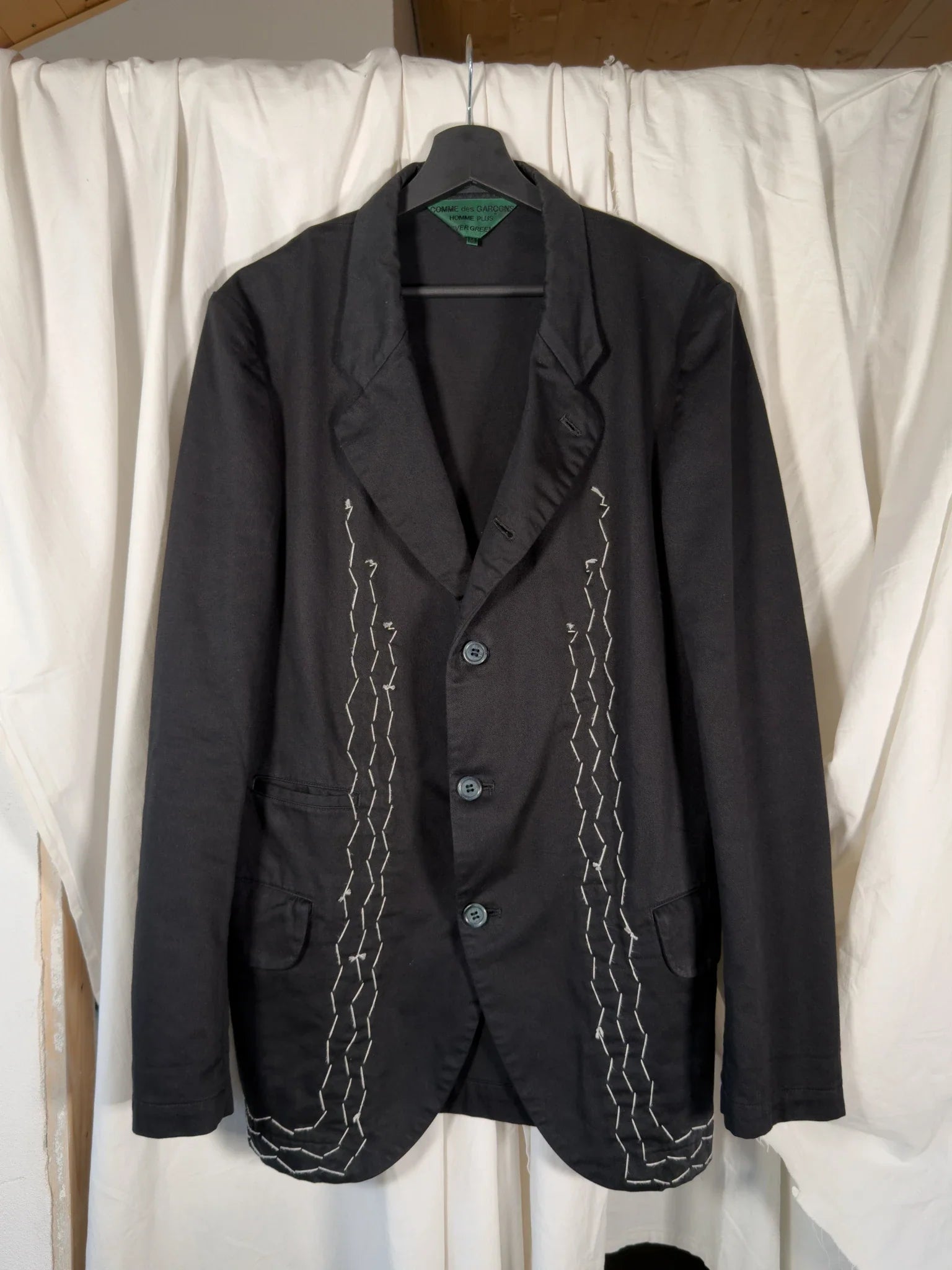 Comme des garçons homme plus evergreen 2000s chains jacket