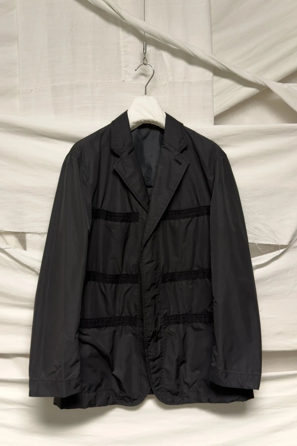 Issey miyake men a/w 2011 stripes three pockets jacket