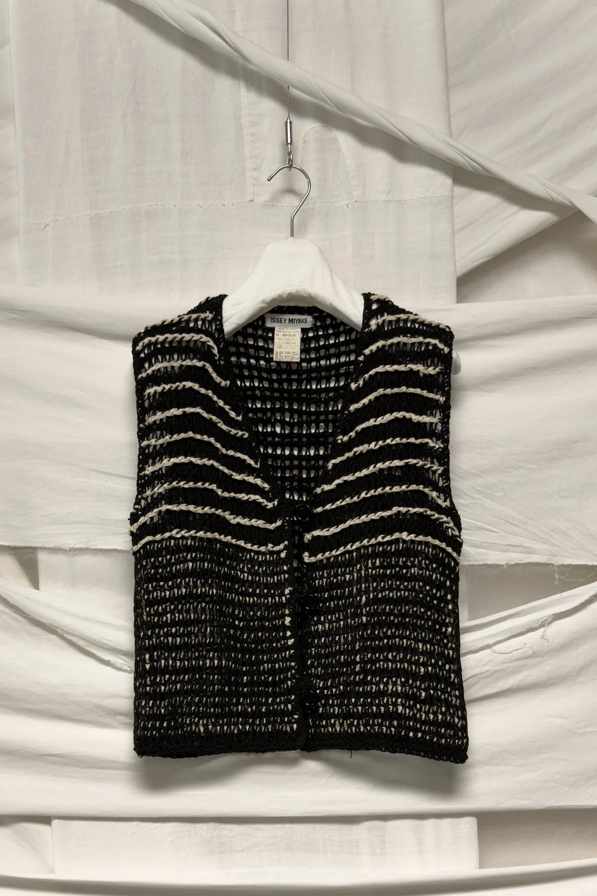 Issey miyake 2000s crochet vest