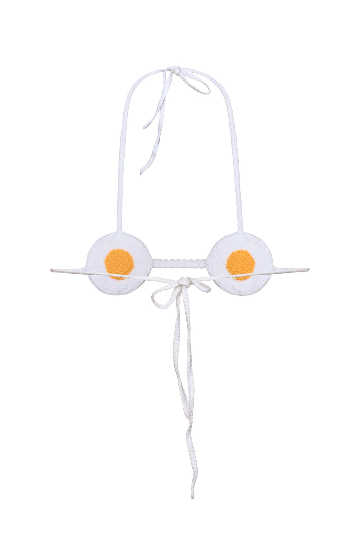 Knitted sunny side bikini
