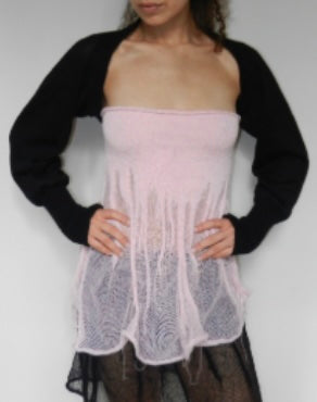 Rib bolero (black)
