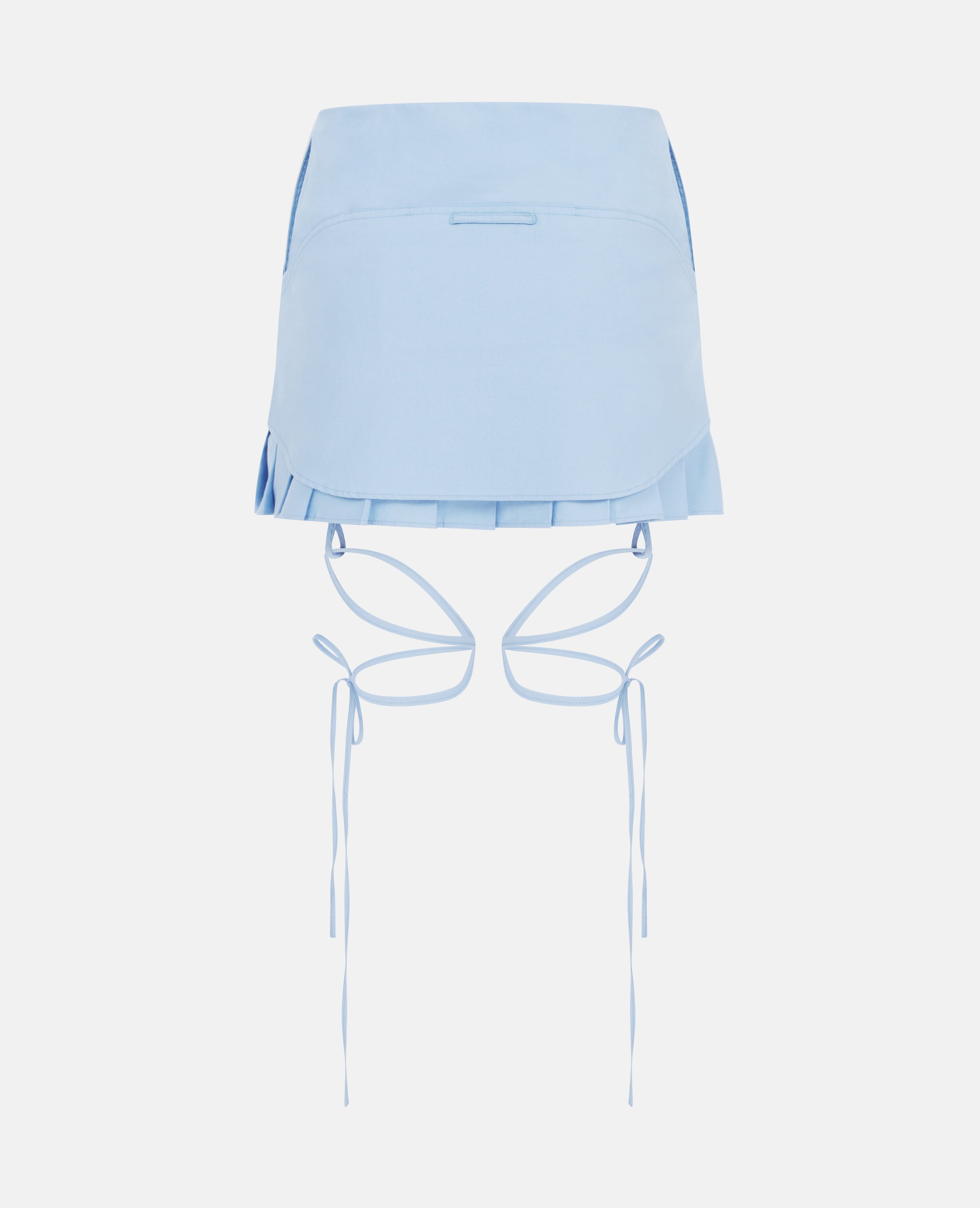 Baxter kilt skirt with leg straps blue